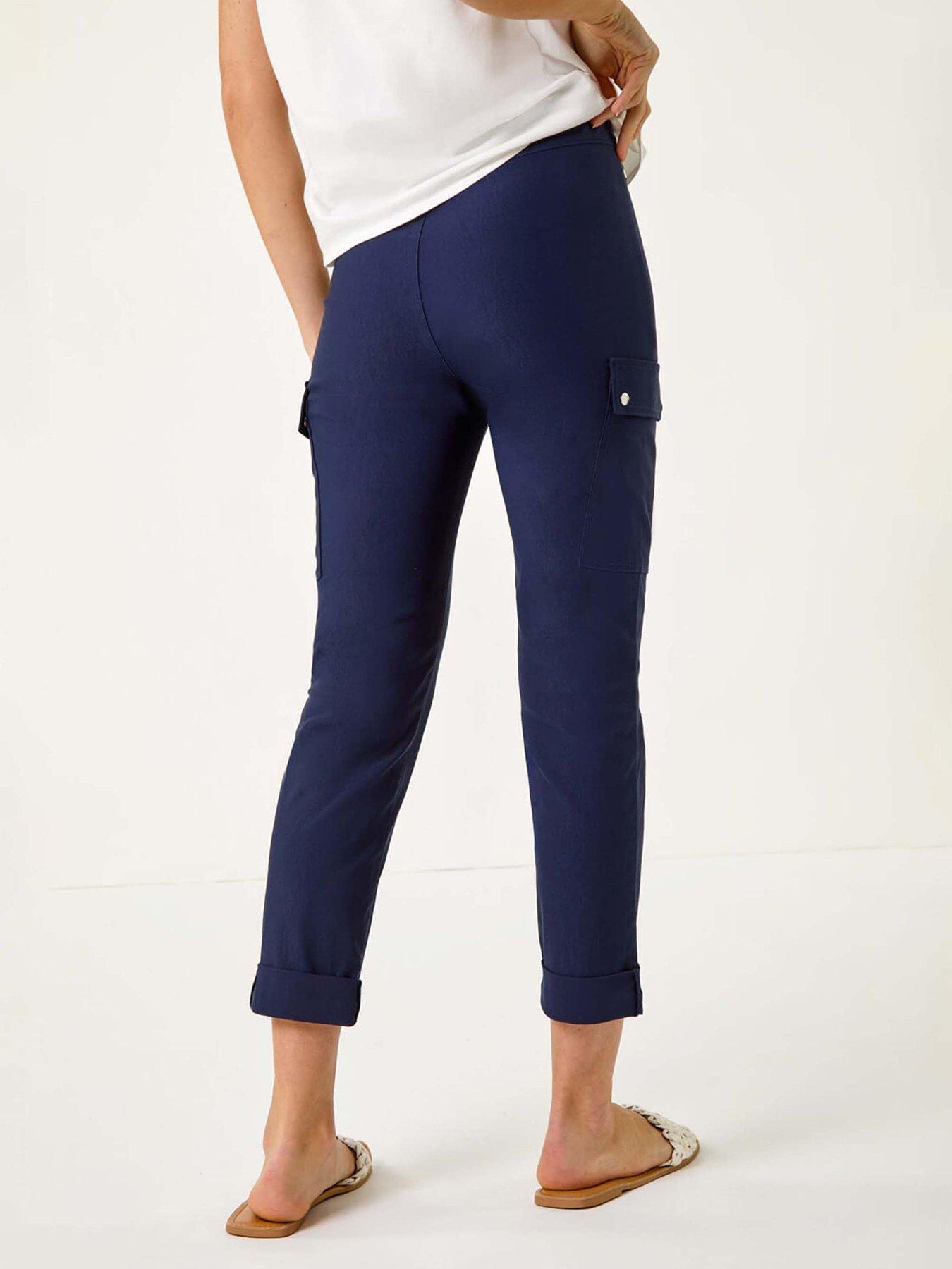 roman-turn-up-stretch-cargo-trousers-navystillFront