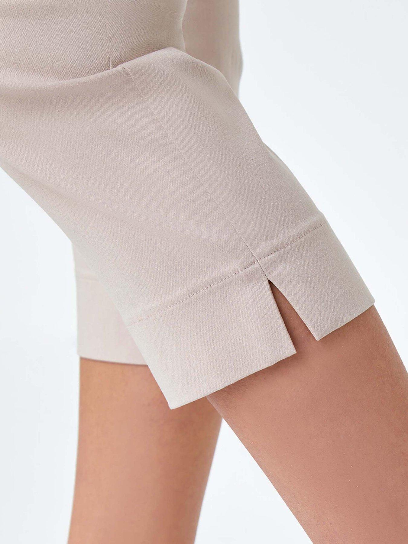 Image 4 of 5 of Roman Petite Cropped Stretch Trousers - Stone