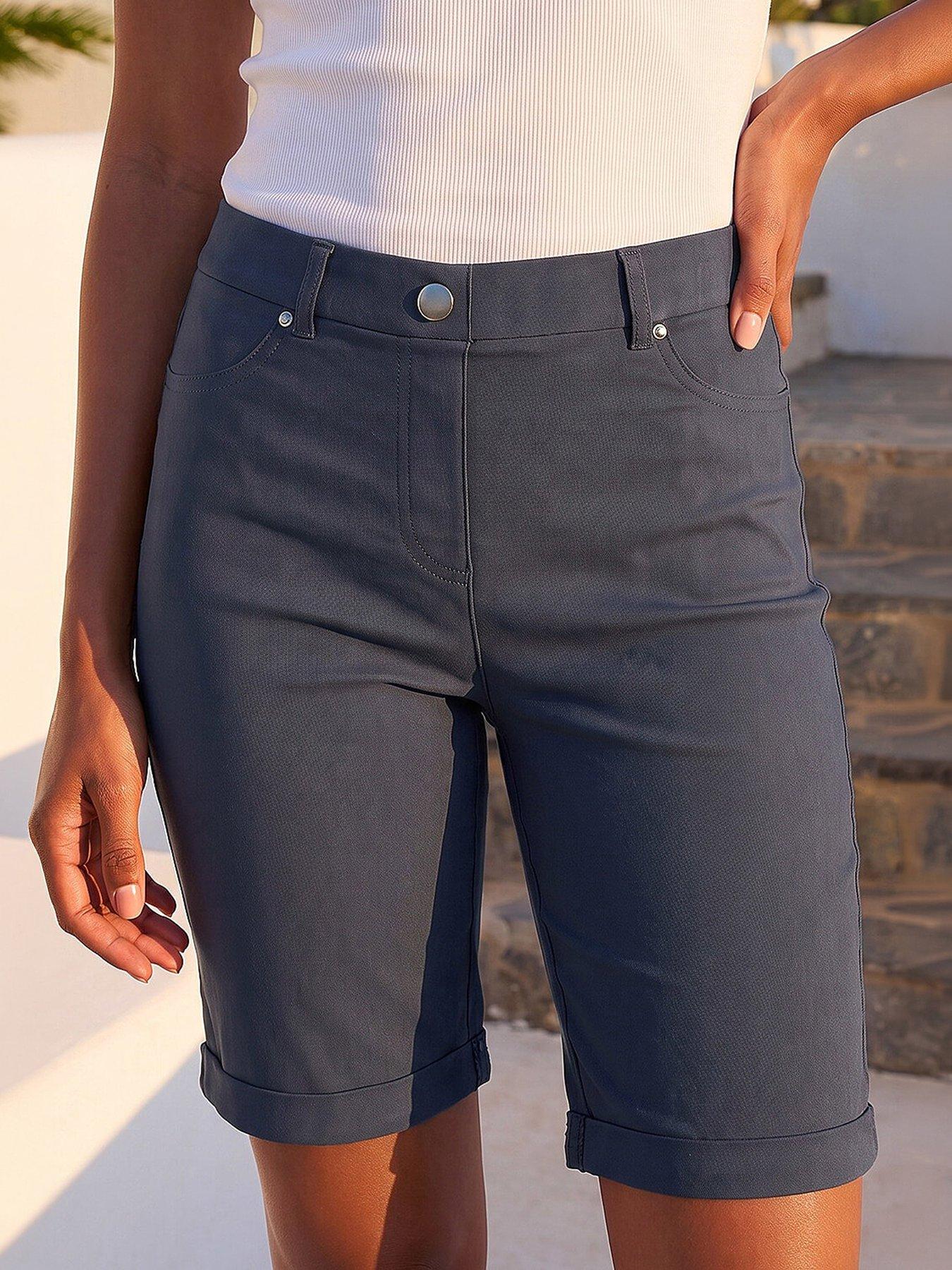 roman-turn-up-stretch-shorts-dark-grey