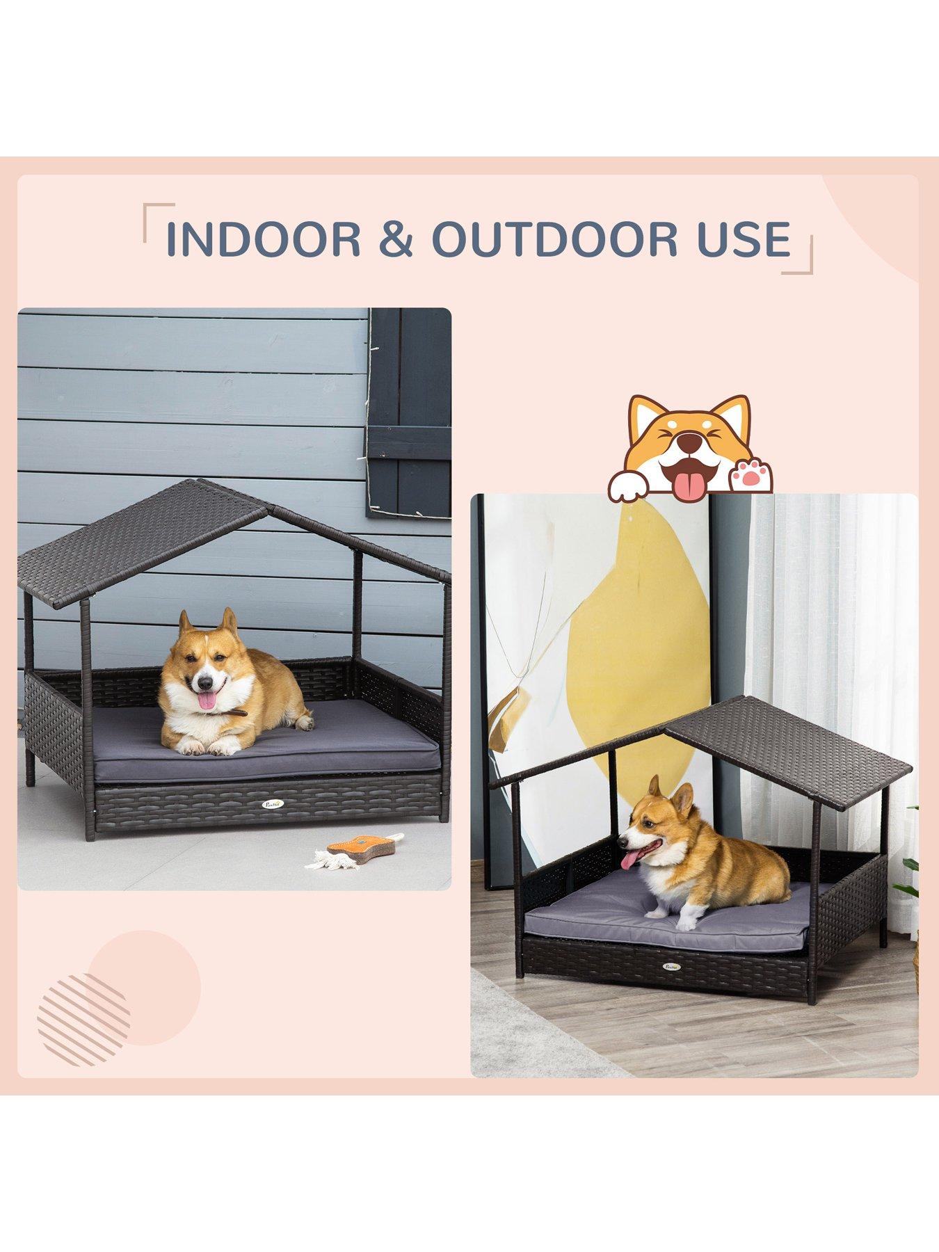 pawhut-rattan-pet-bed-with-soft-cushion--greyoutfit
