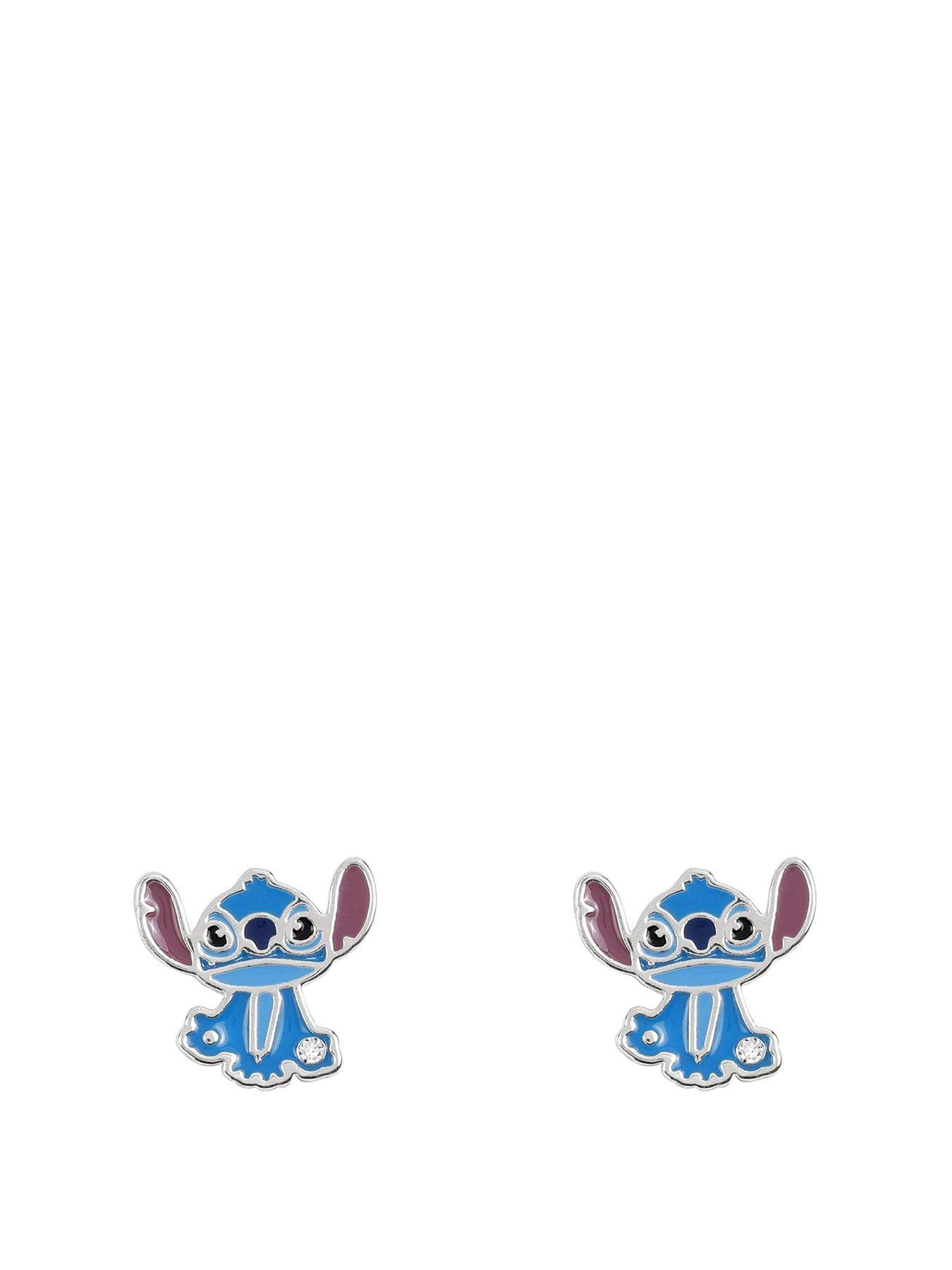 Disney Stitch Silver Plated Stud Earrings