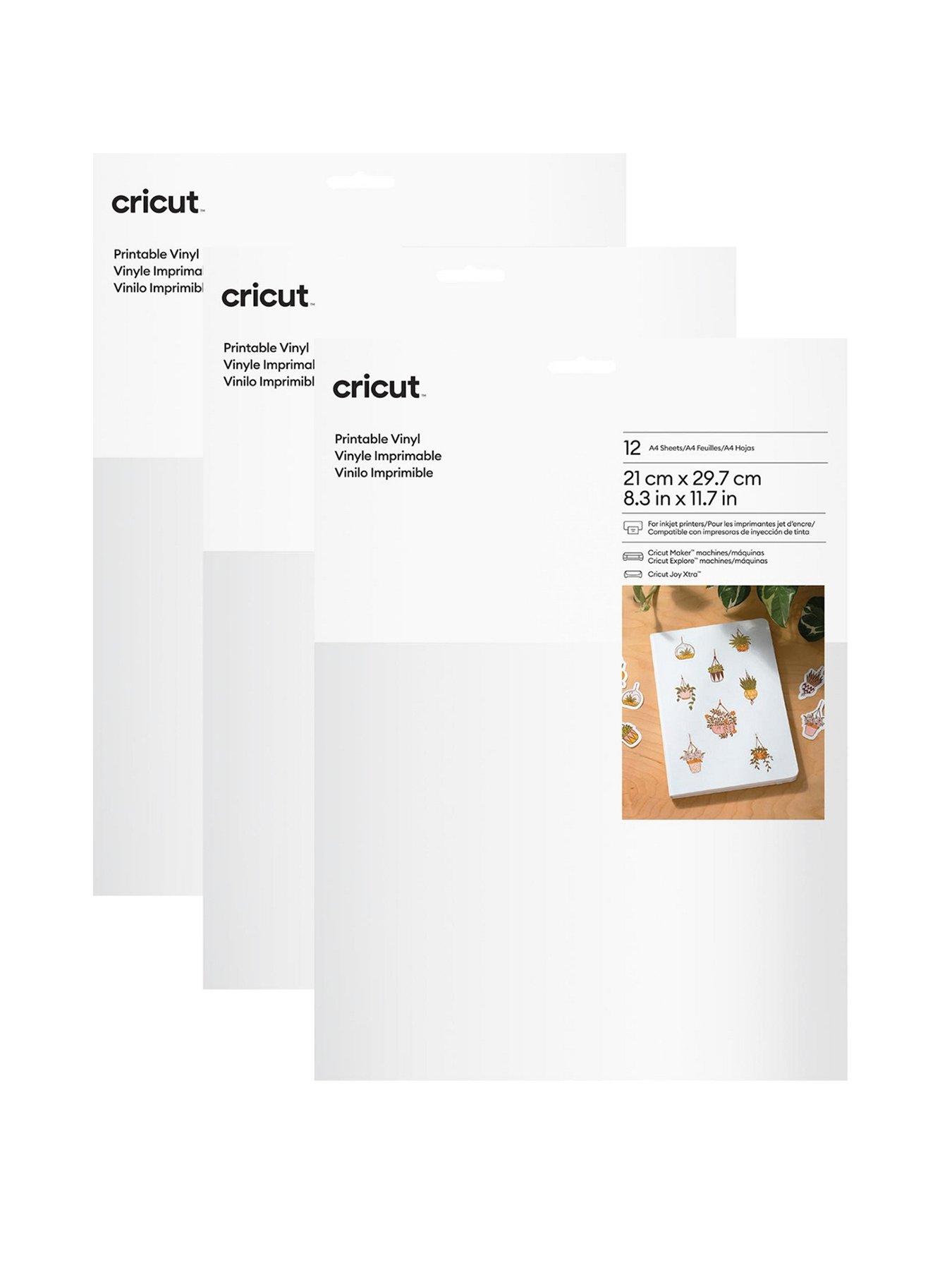 undefined Cricut Joy Xrta Printable Vinyl (White) 36 Sheets