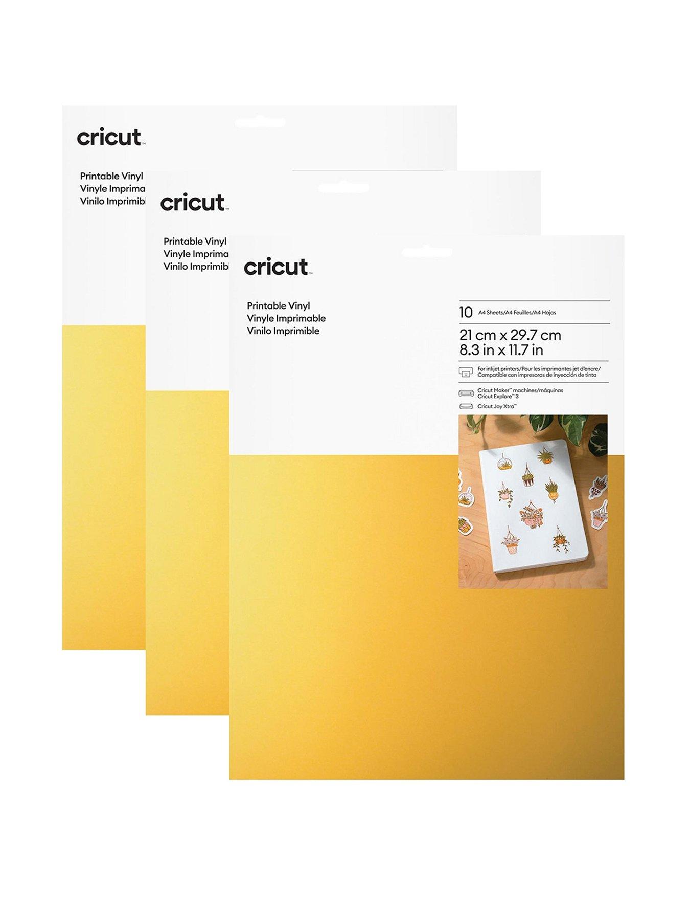 undefined Cricut Joy Xtra Printable Vinyl (Gold) 30 Sheets