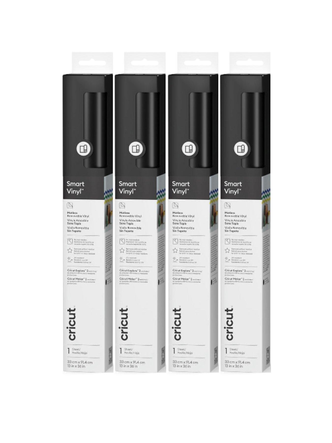 undefined Cricut Smart Vinyl Removable (Black) 4 Pack