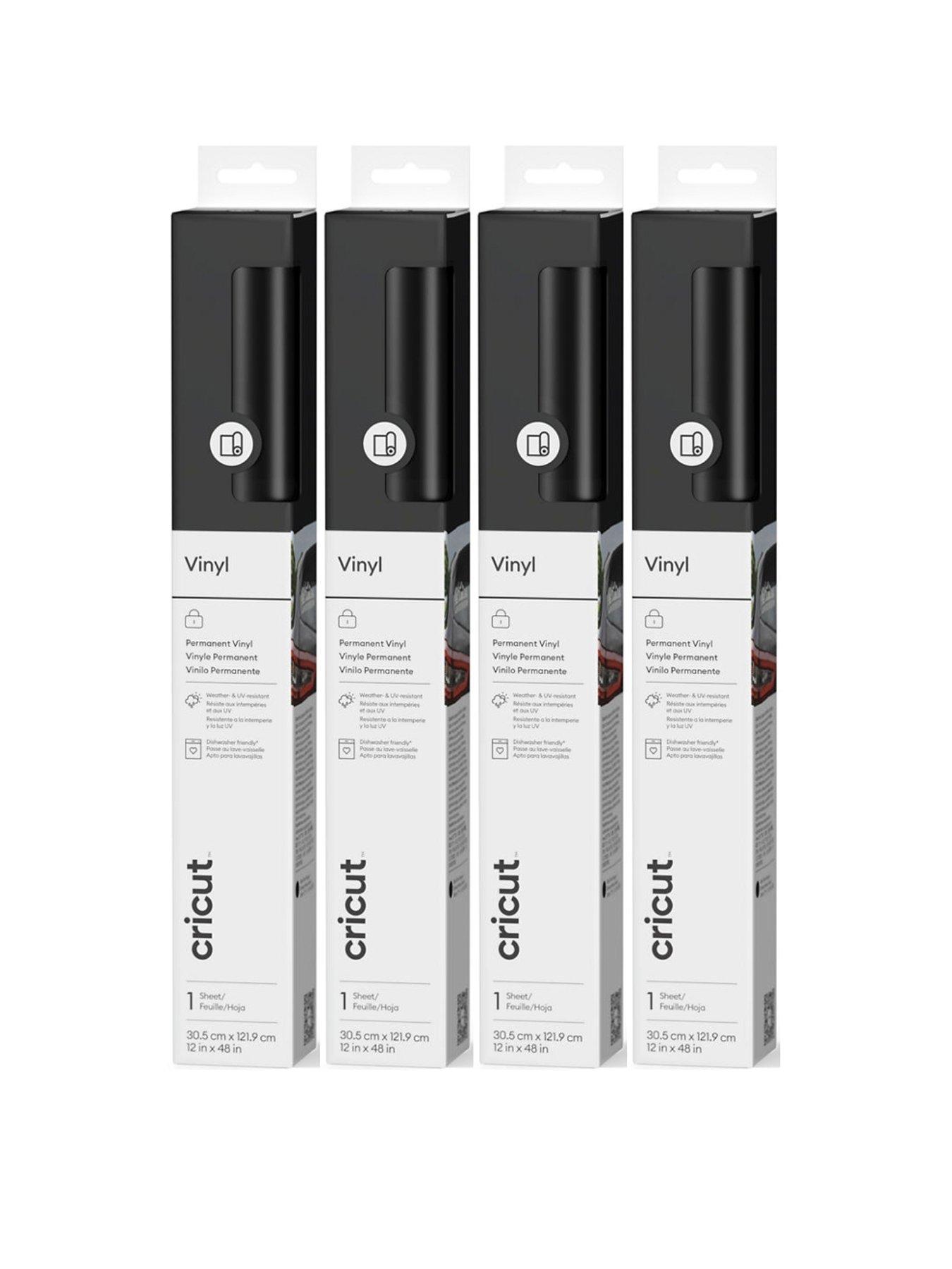 undefined Cricut Permanent Vinyl Black - 4 Pack