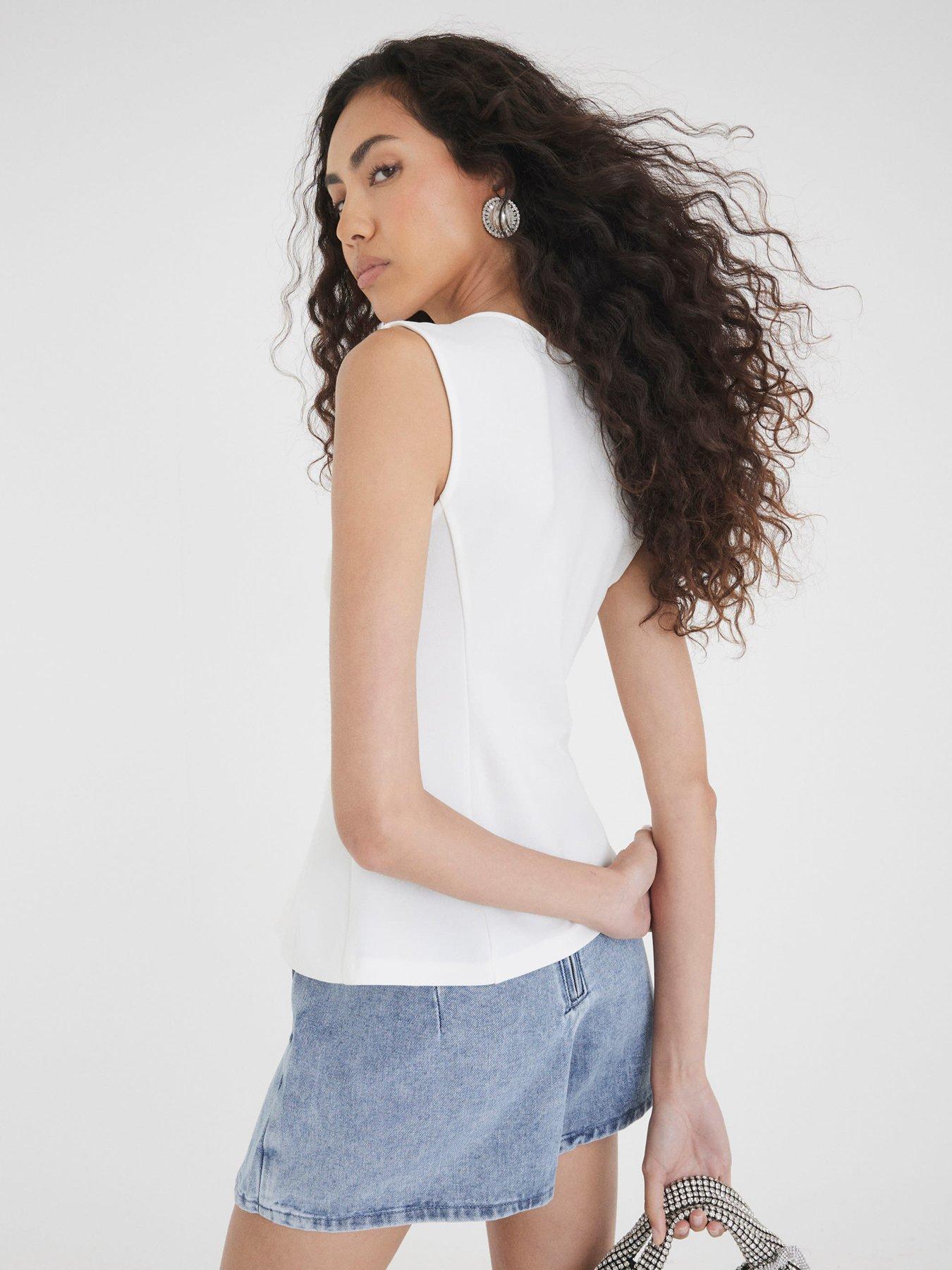 river-island-short-bow-top-whitestillFront