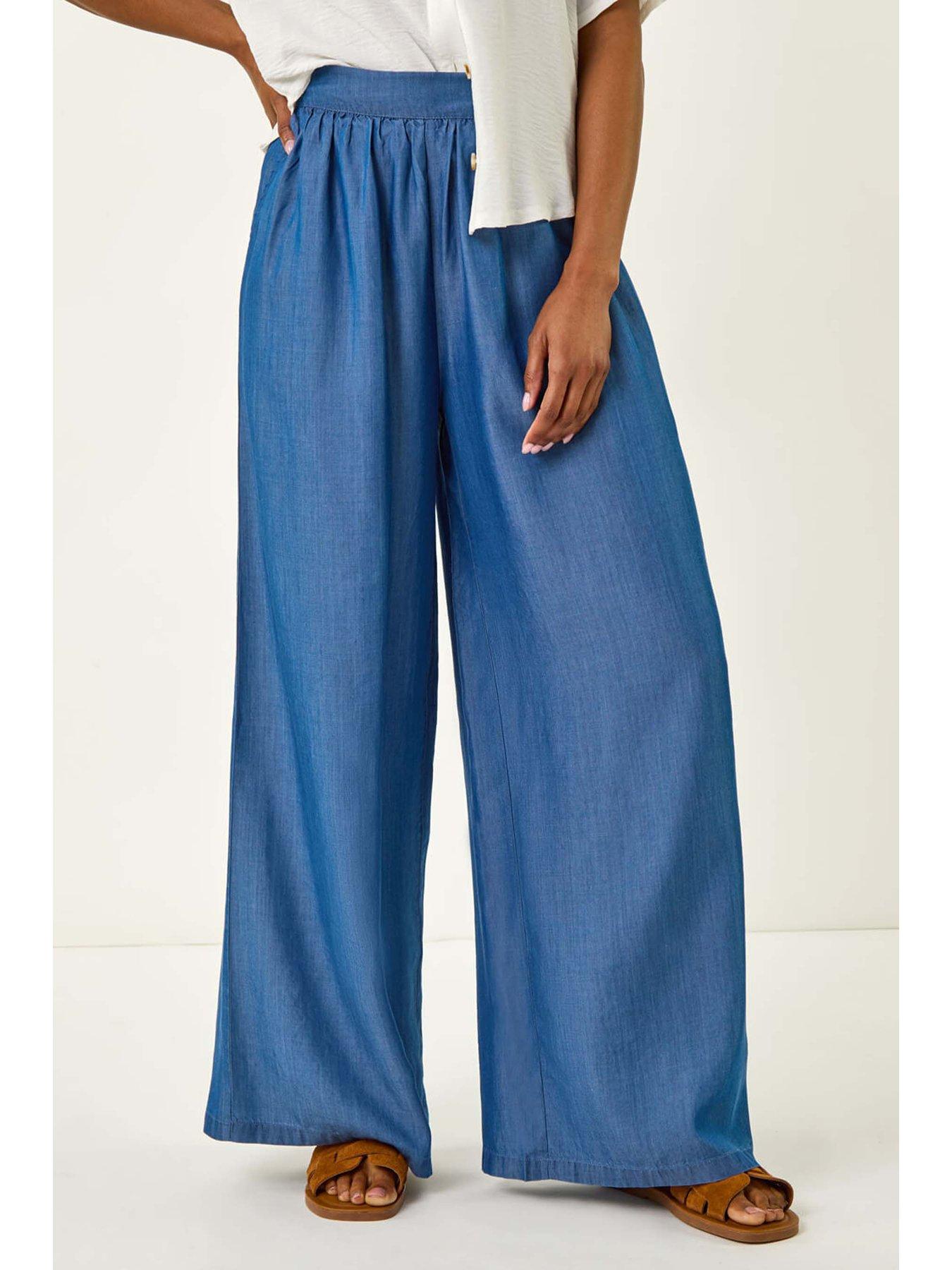 roman-pleated-full-length-wide-leg-trouser-bluefront
