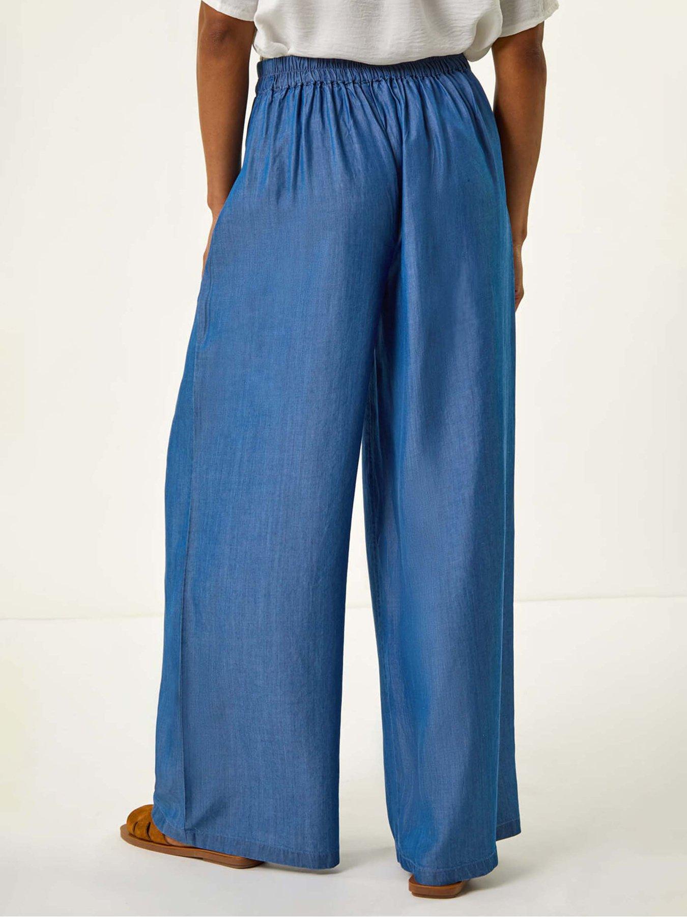 roman-pleated-full-length-wide-leg-trouser-bluestillFront