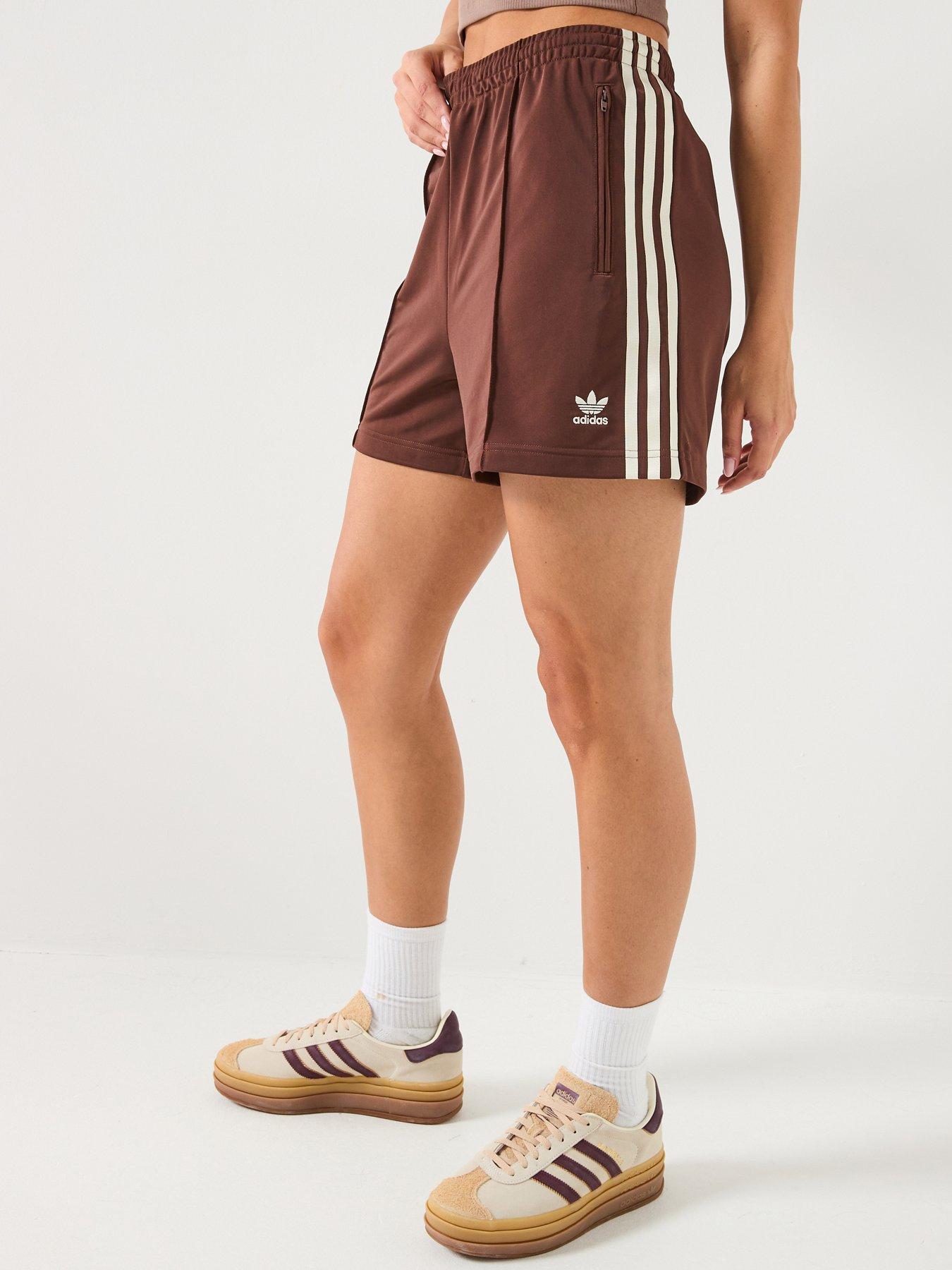 adidas-originals-womens-firebird-shorts-brown