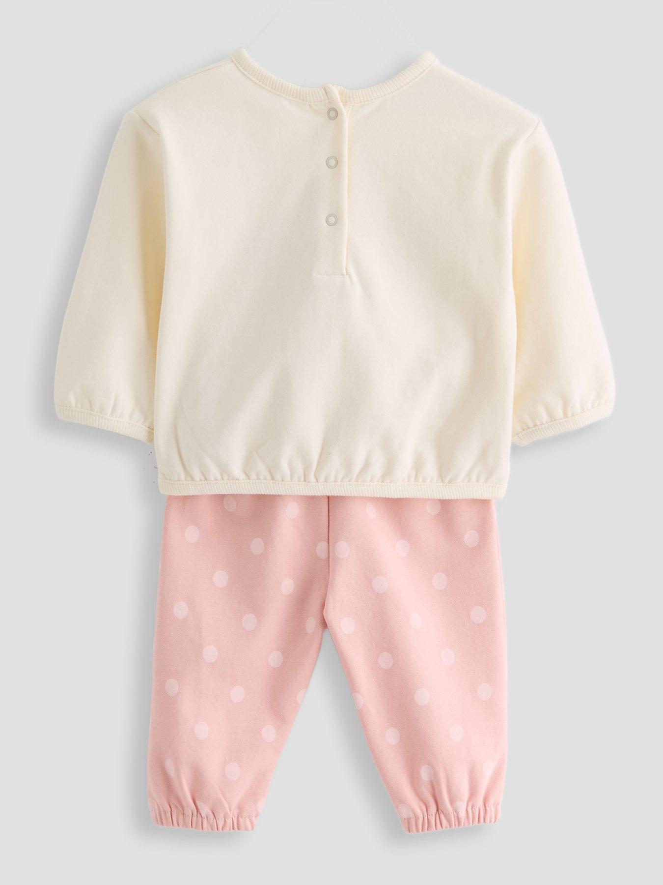Image 2 of 5 of The Very Collection Baby Girls Best Friends Sweat And Legging Set - Pink