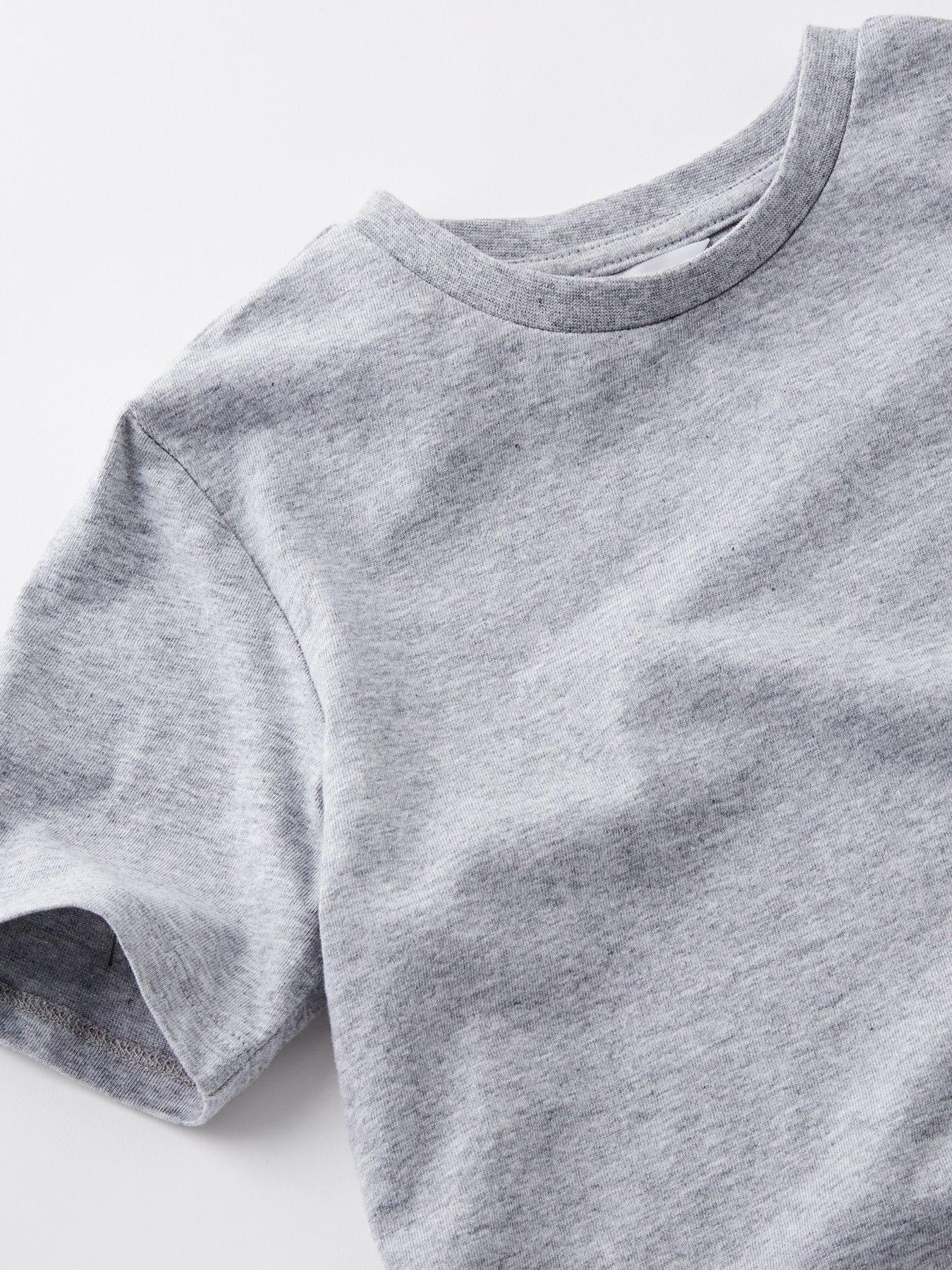Image 3 of 4 of The Very Collection Boys Short Sleeve Tshirt And Check Woven Bottom Pyjama Set