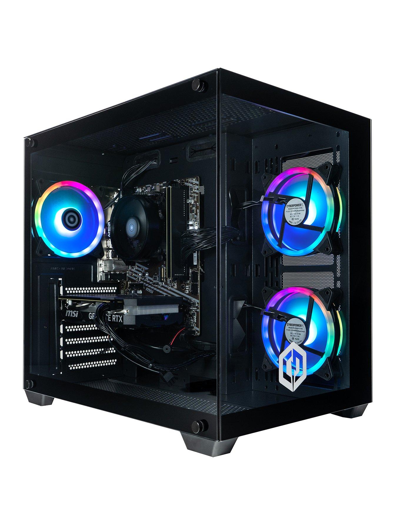 Image of CyberPower PC Ark Gaming Desktop - GeForce RTX 5060, AMD Ryzen 5 7500F, 16GB RAM, 1TB SSD - Black