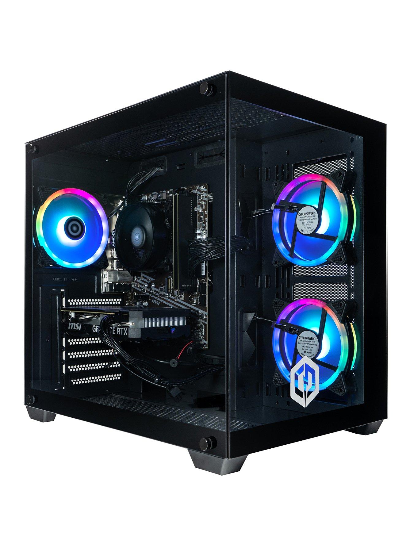 Image of CyberPower PC Ark Gaming Desktop - GeForce RTX 5060, Intel Core i5 14400F, 16GB RAM, 1TB SSD - Black