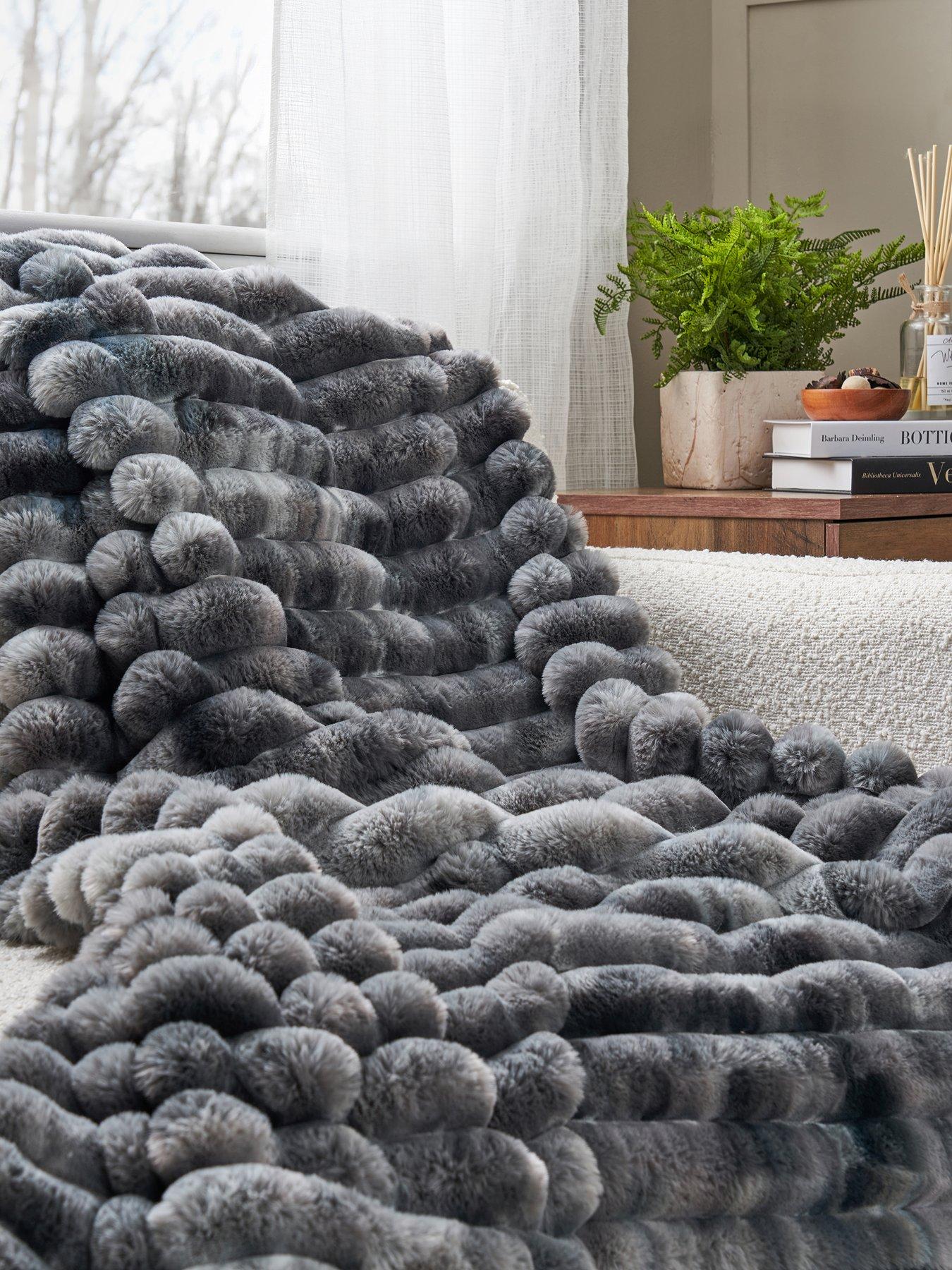 The Very Collection Marled Rib Throw