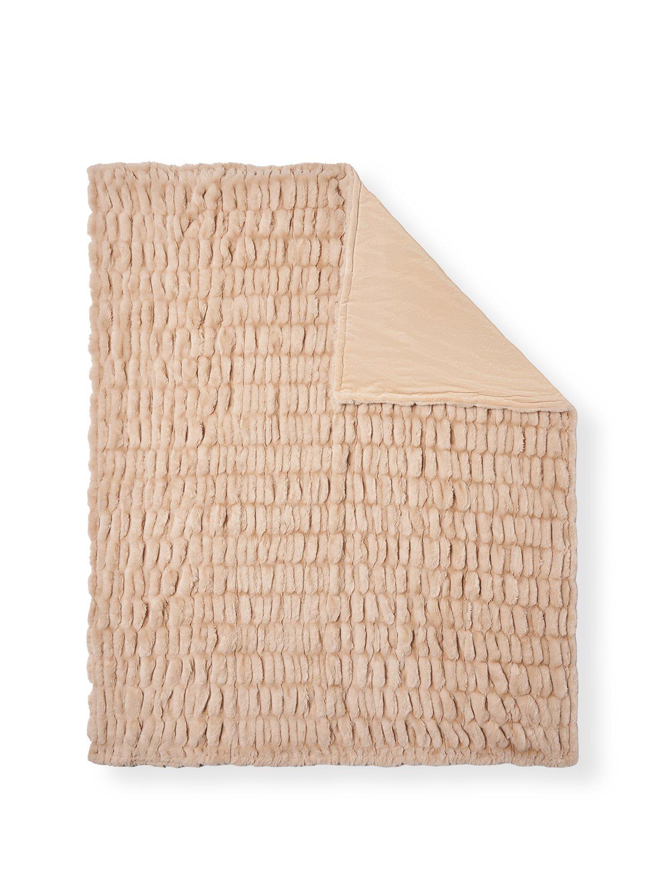 Image 2 of 5 of The Very Collection Nouveau Faux Fur Ruched Throw