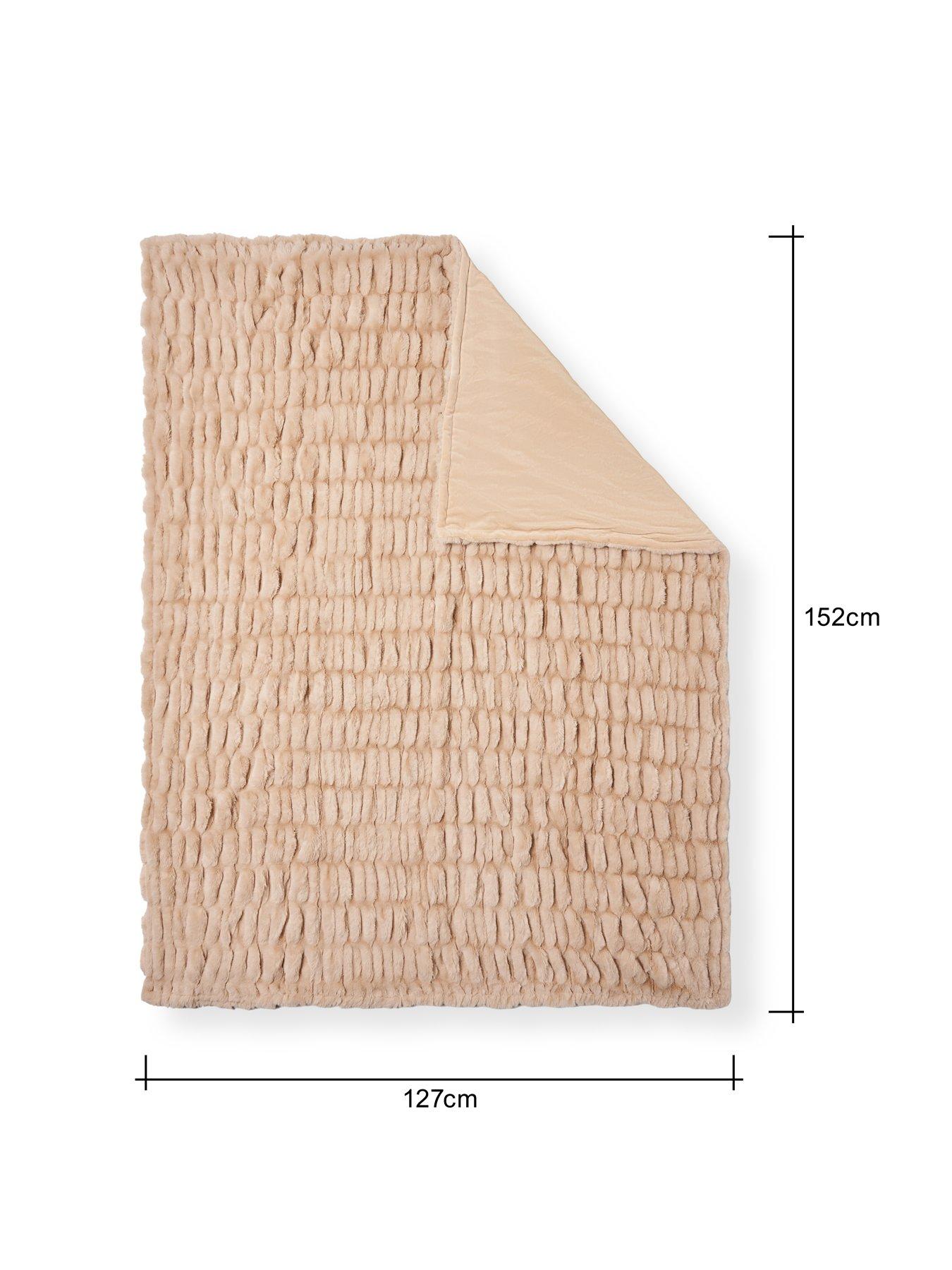 Image 4 of 5 of The Very Collection Nouveau Faux Fur Ruched Throw