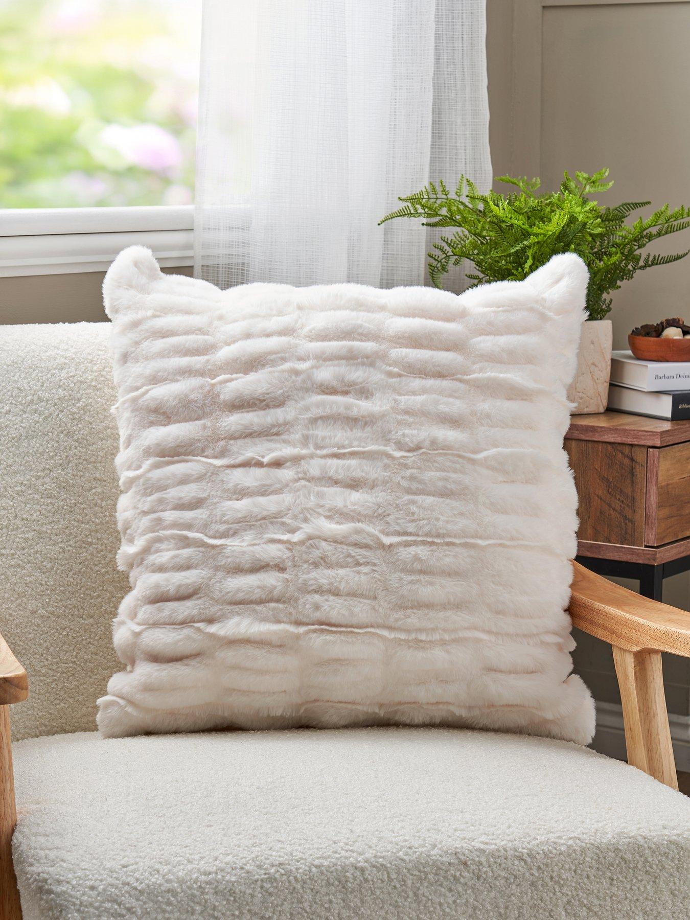 Very Home Nouveau Faux Fur Ruched Cushion