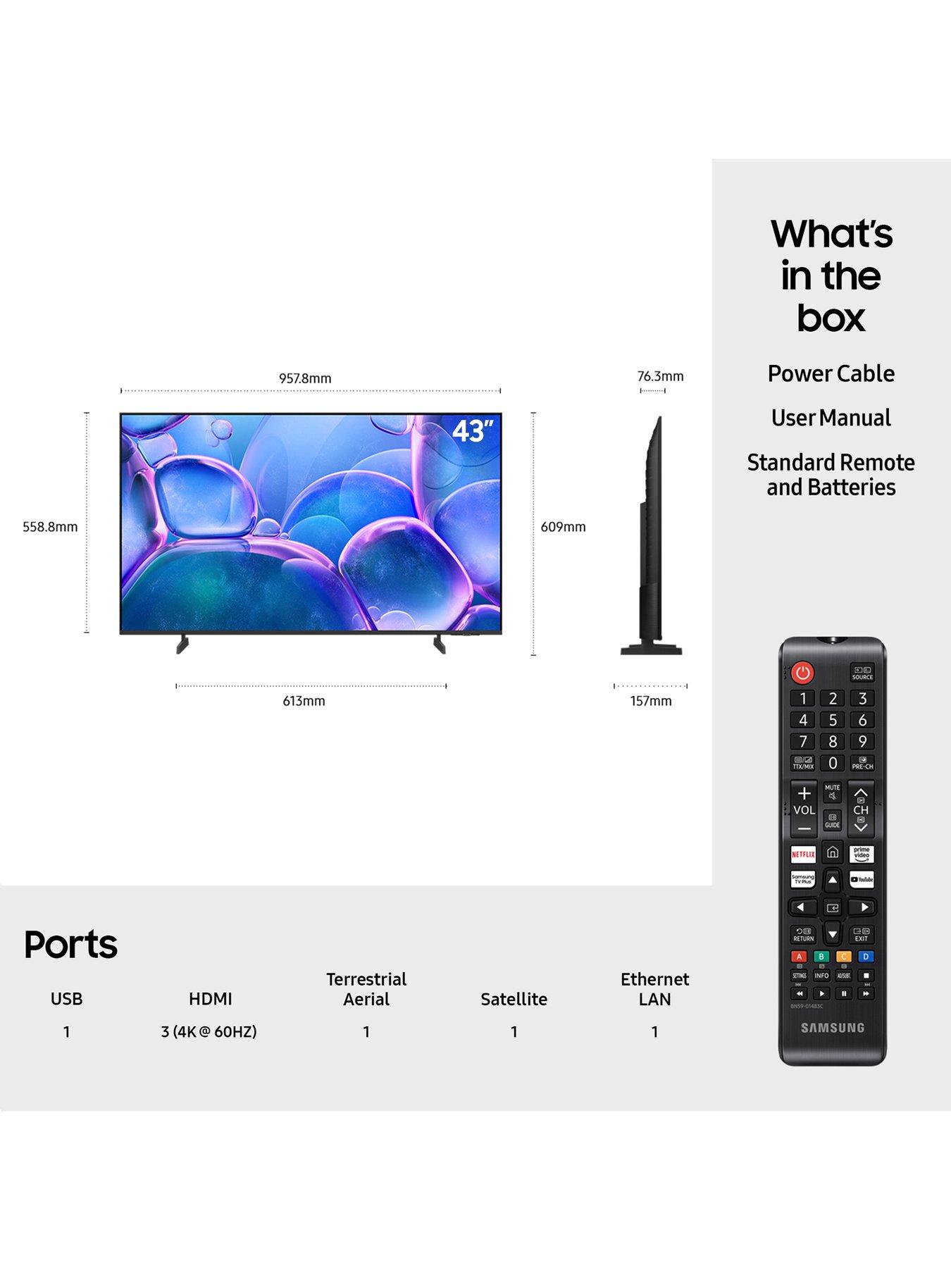 Image 7 of 8 of Samsung UE43U7000, 43 Inch Crystal UHD 4K Smart TV
