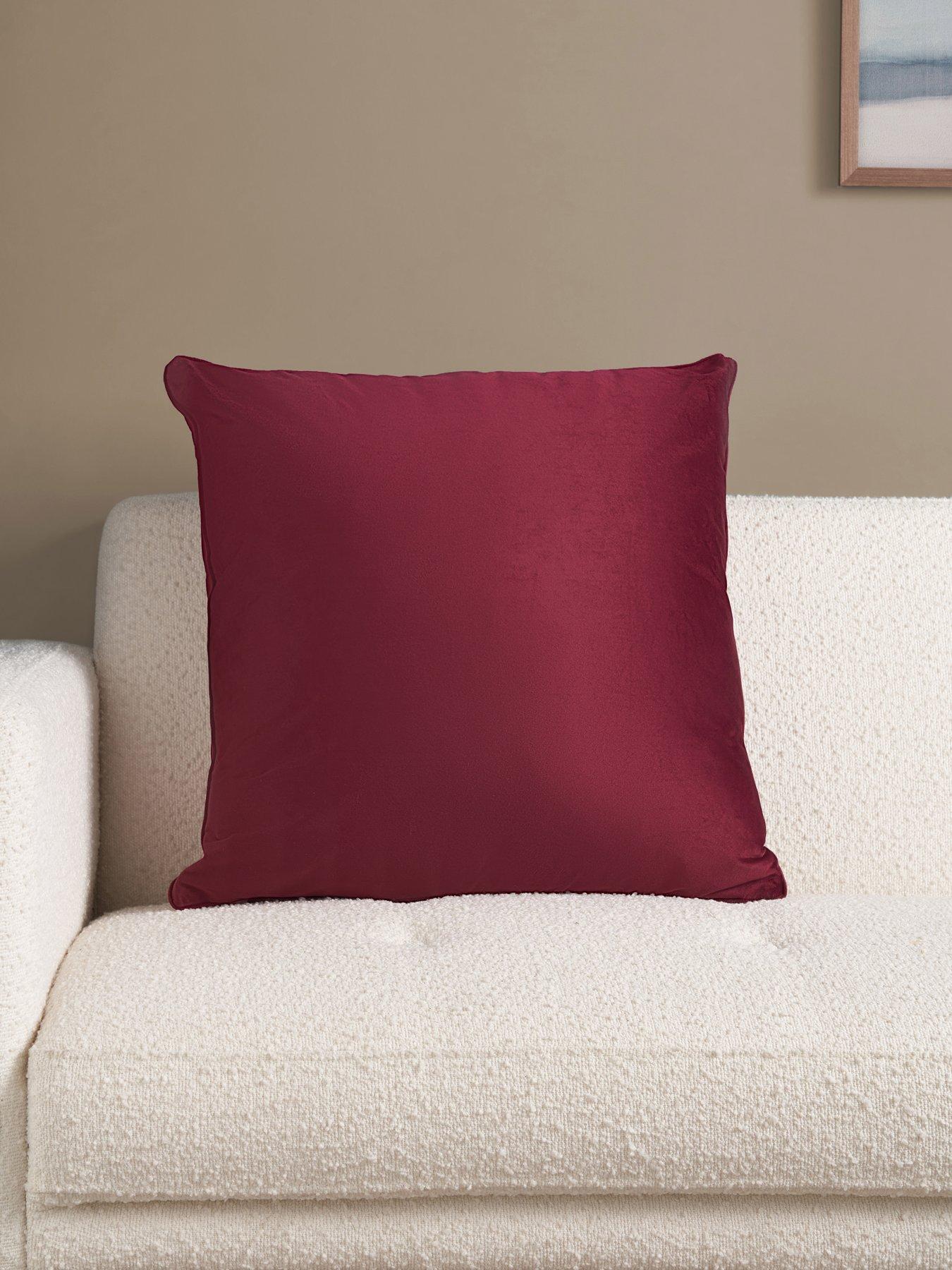 The Very Collection Large Piped Velour Cushion