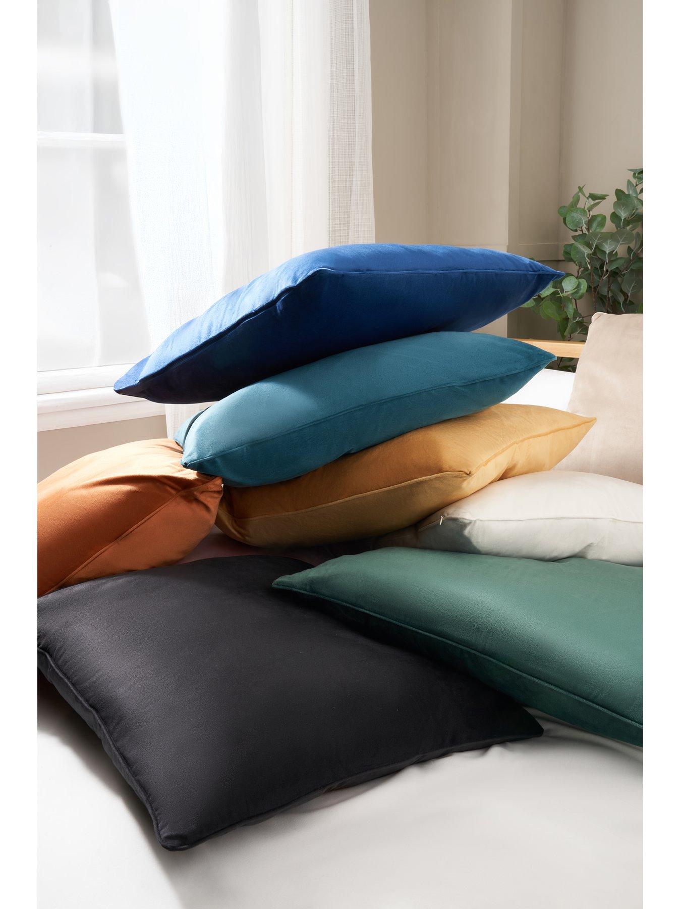 Image 6 of 6 of The Very Collection Large Piped Velour Cushion