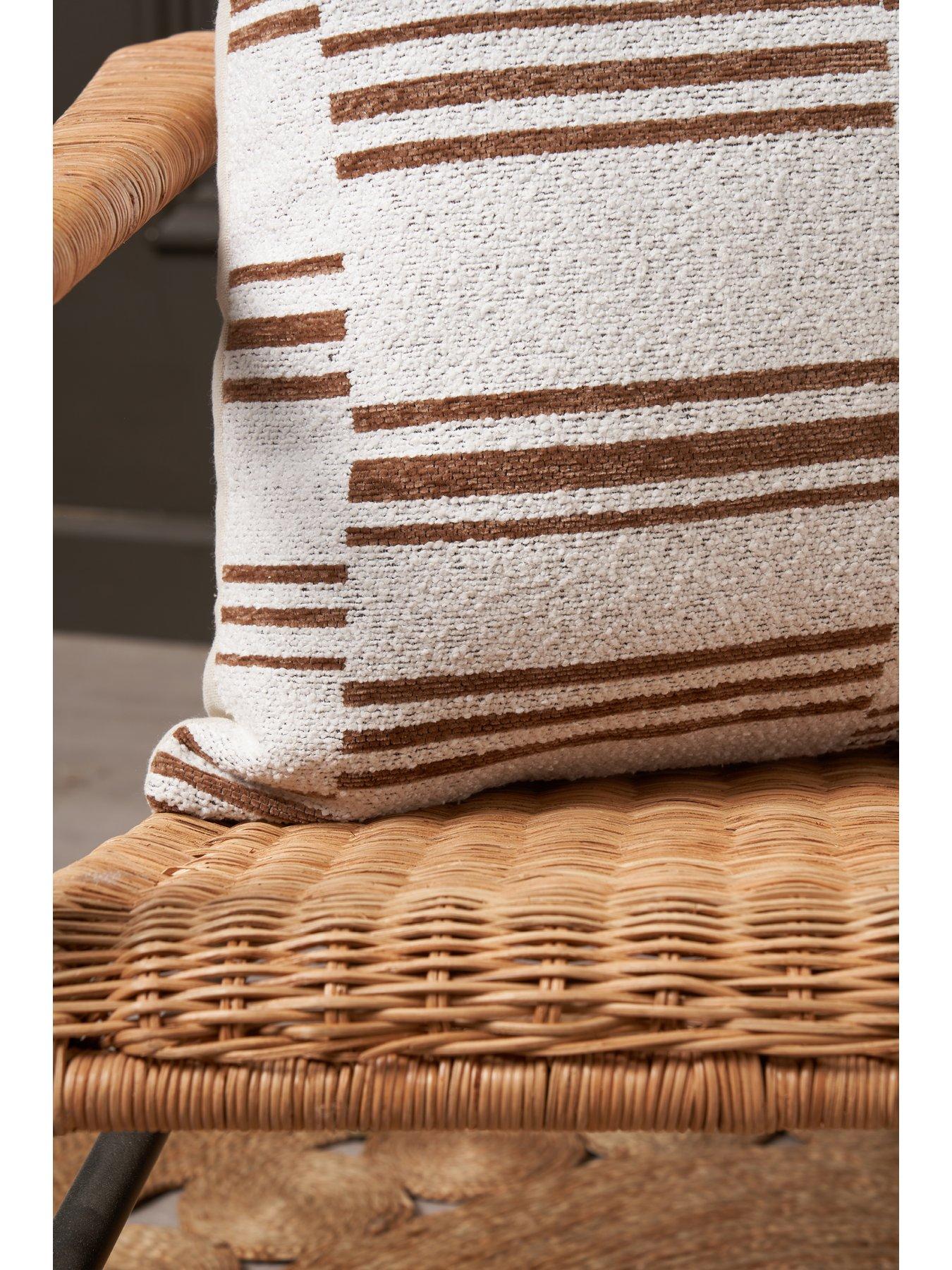 Image 4 of 5 of The Very Collection Chenille Blocks Cushion