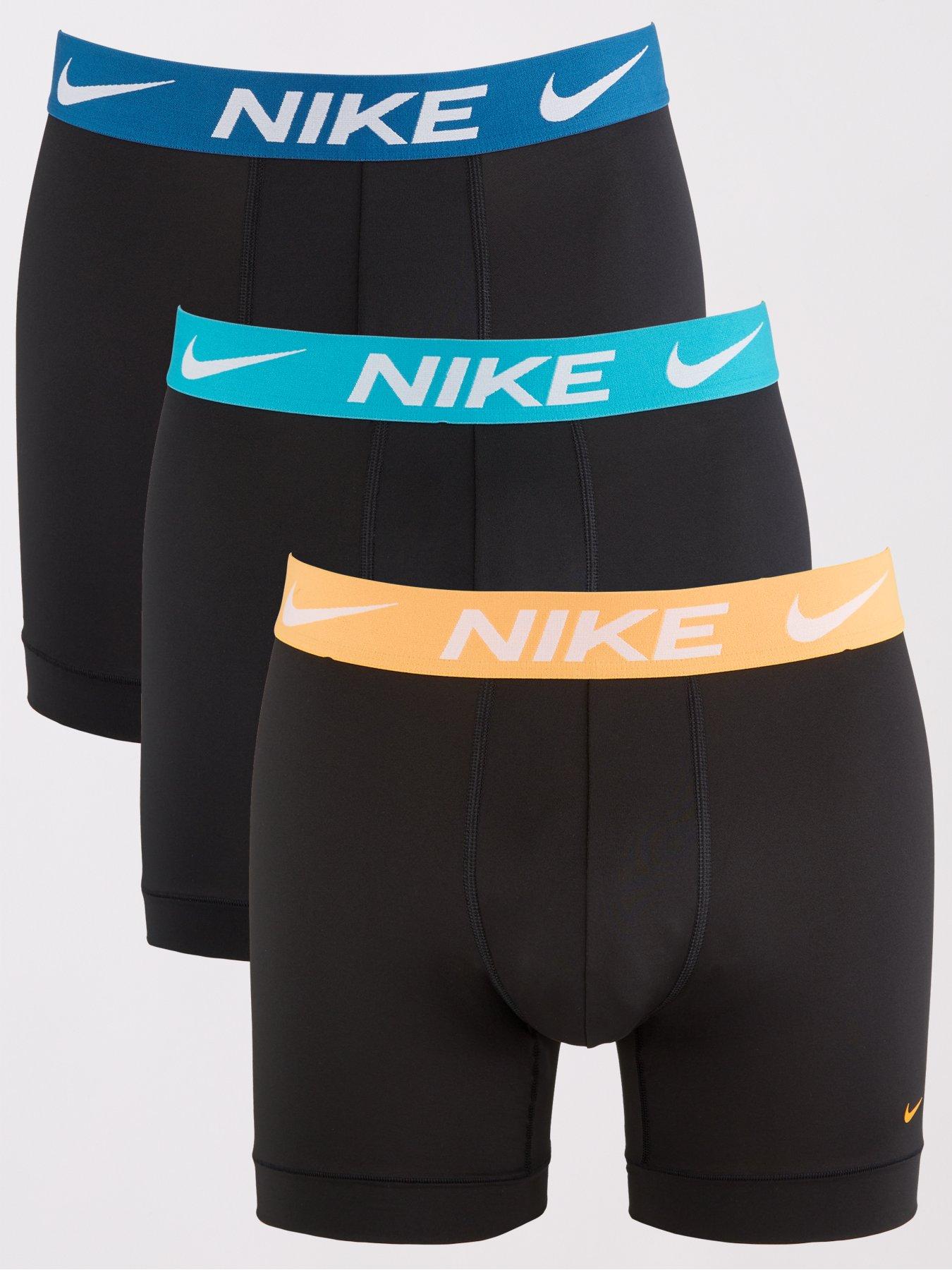 Image 1 of 3 of Nike Cotton Stretch 3 Pack Trunks - Black