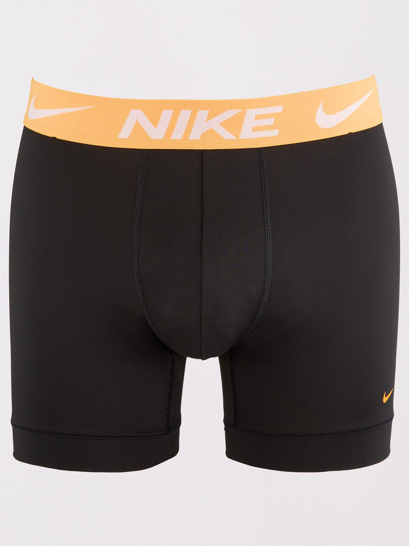 Image 2 of 3 of Nike Cotton Stretch 3 Pack Trunks - Black
