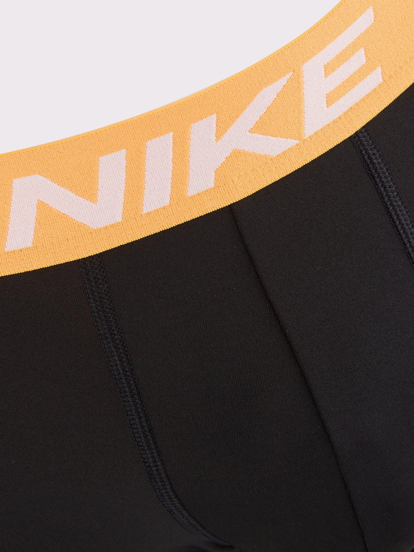 Image 3 of 3 of Nike Cotton Stretch 3 Pack Trunks - Black
