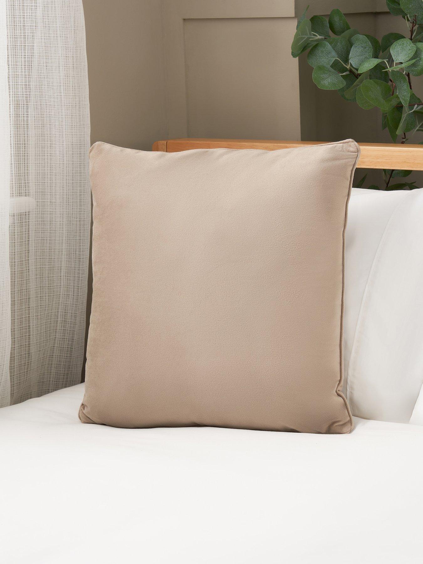 The Very Collection Piped Velour Cushion