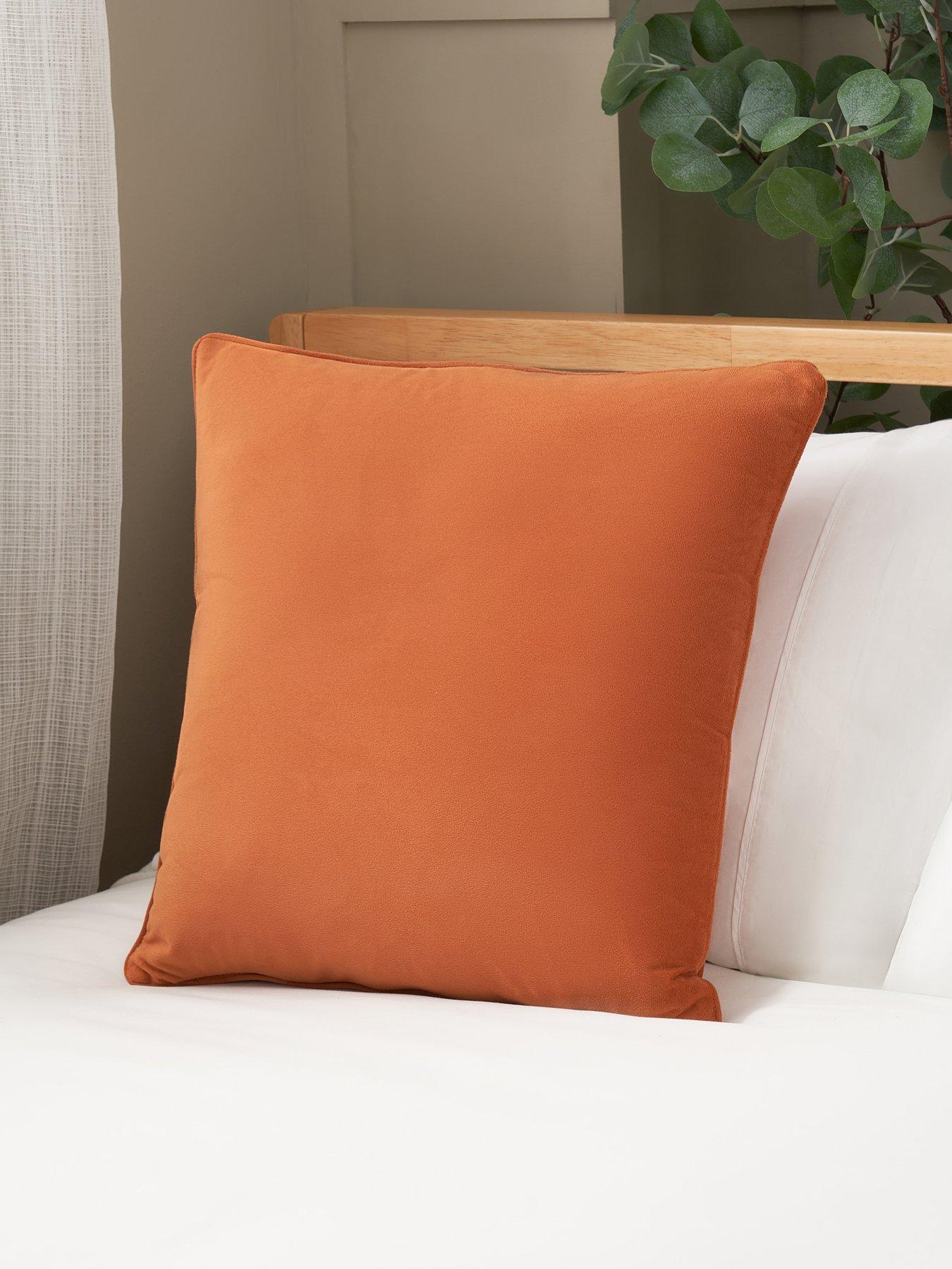 The Very Collection Piped Velour Cushion