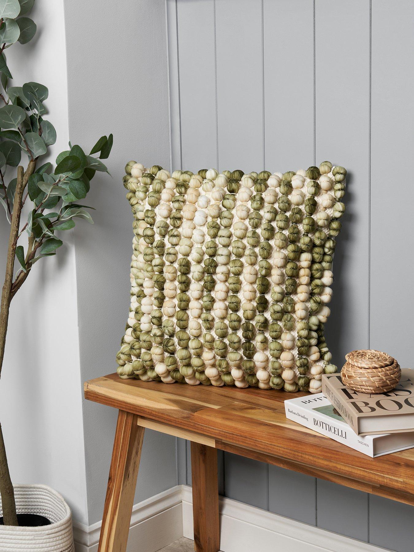 Image 1 of 5 of The Very Collection Marled Bobble Cushion