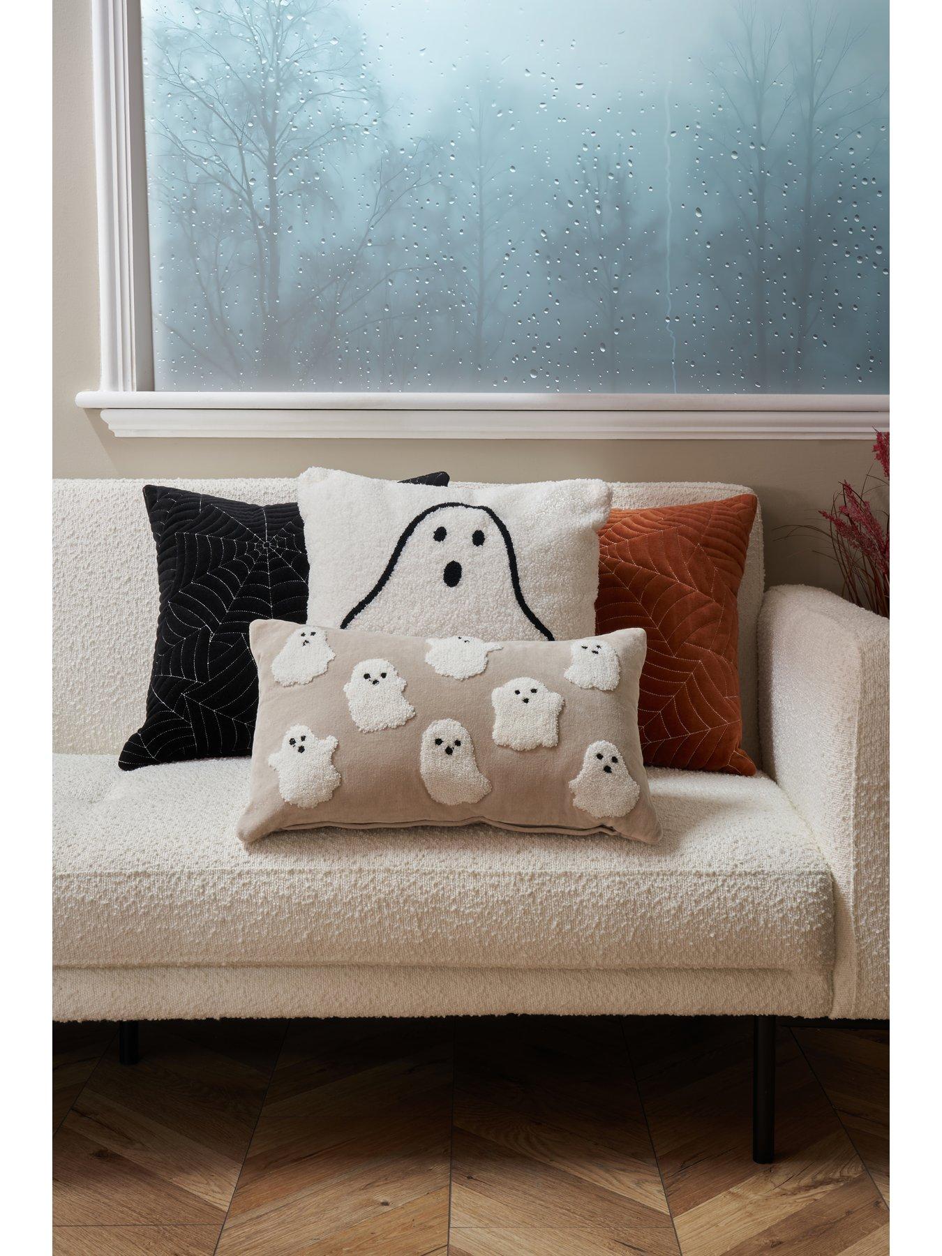 Image 7 of 7 of The Very Collection Velvet Spiderweb Cushion
