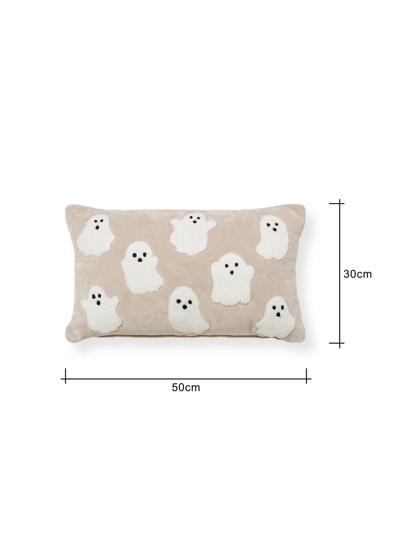 Image 5 of 6 of The Very Collection Tufted Ghost Velvet Bolster Cushion
