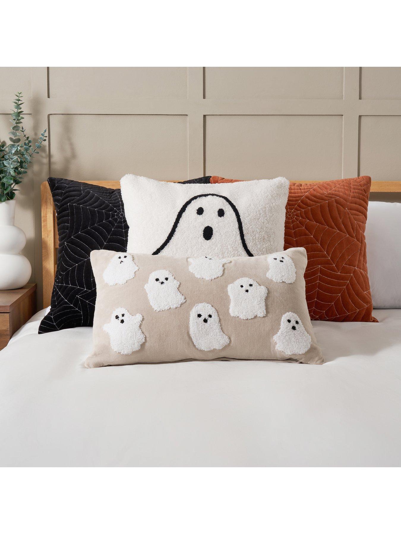Image 6 of 6 of The Very Collection Tufted Ghost Velvet Bolster Cushion