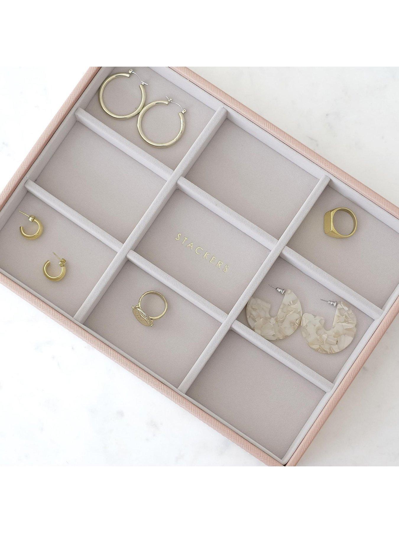 Image 2 of 2 of Stackers Blush Pink Classic Statement Jewellery Tray