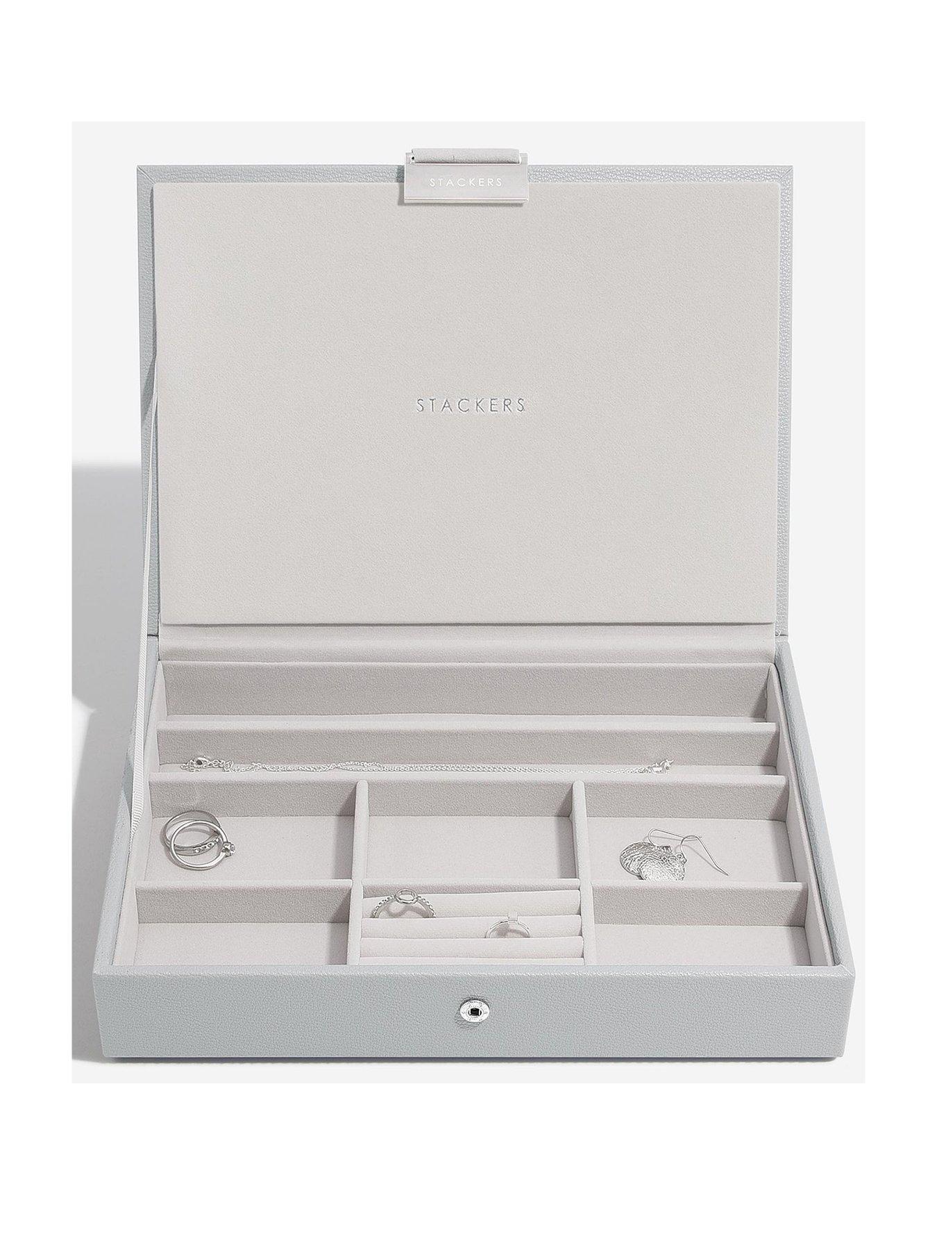 Image of Stackers Pebble Grey Classic Jewellery Box Lid