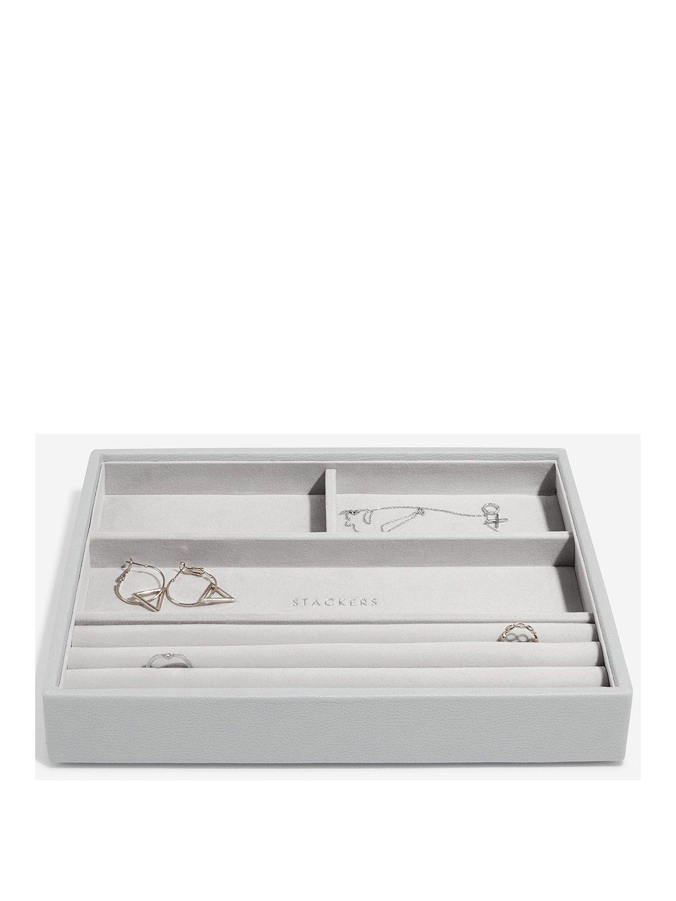 Image 1 of 2 of Stackers Pebble Grey Classic Ring Bracelet  Tray