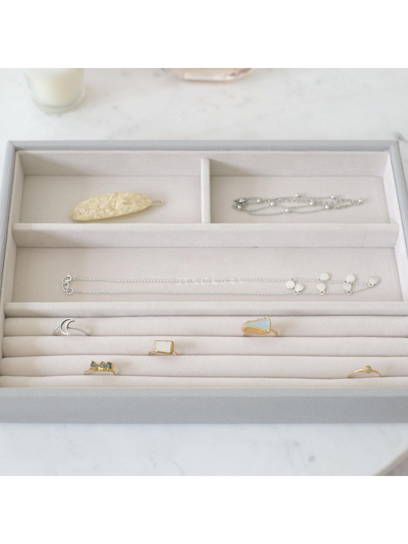 Image 2 of 2 of Stackers Pebble Grey Classic Ring Bracelet  Tray