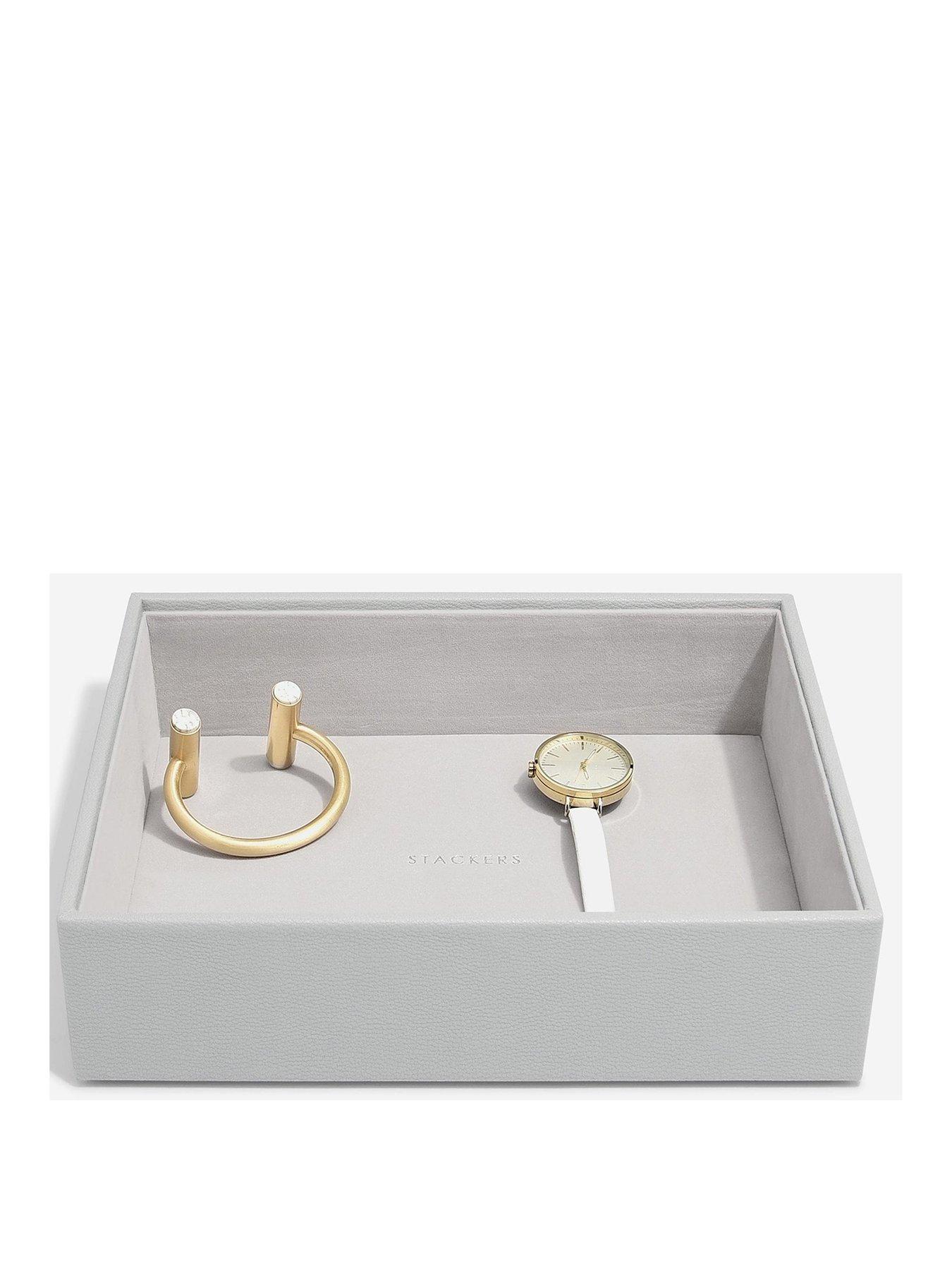 Image 1 of 2 of Stackers Pebble Grey Classic Deep Open Jewellery Tray