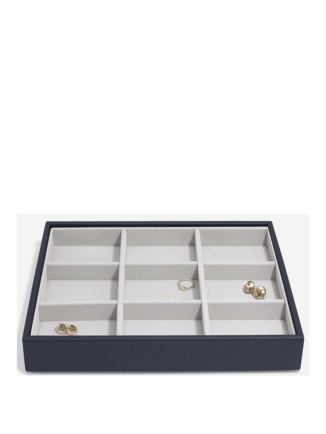 Image 1 of 2 of Stackers Navy Blue Classic Statement Jewellery Tray