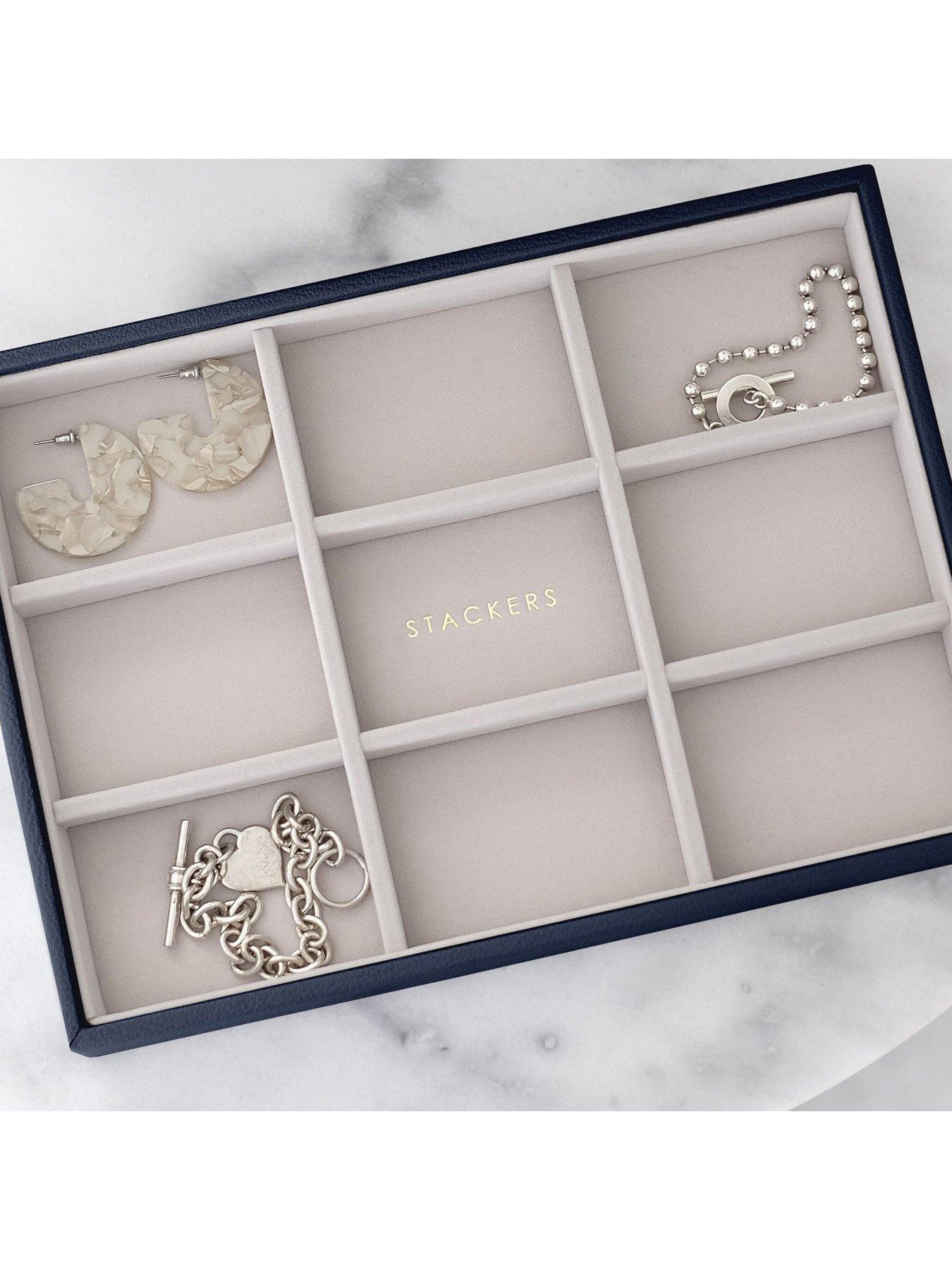 Image 2 of 2 of Stackers Navy Blue Classic Statement Jewellery Tray