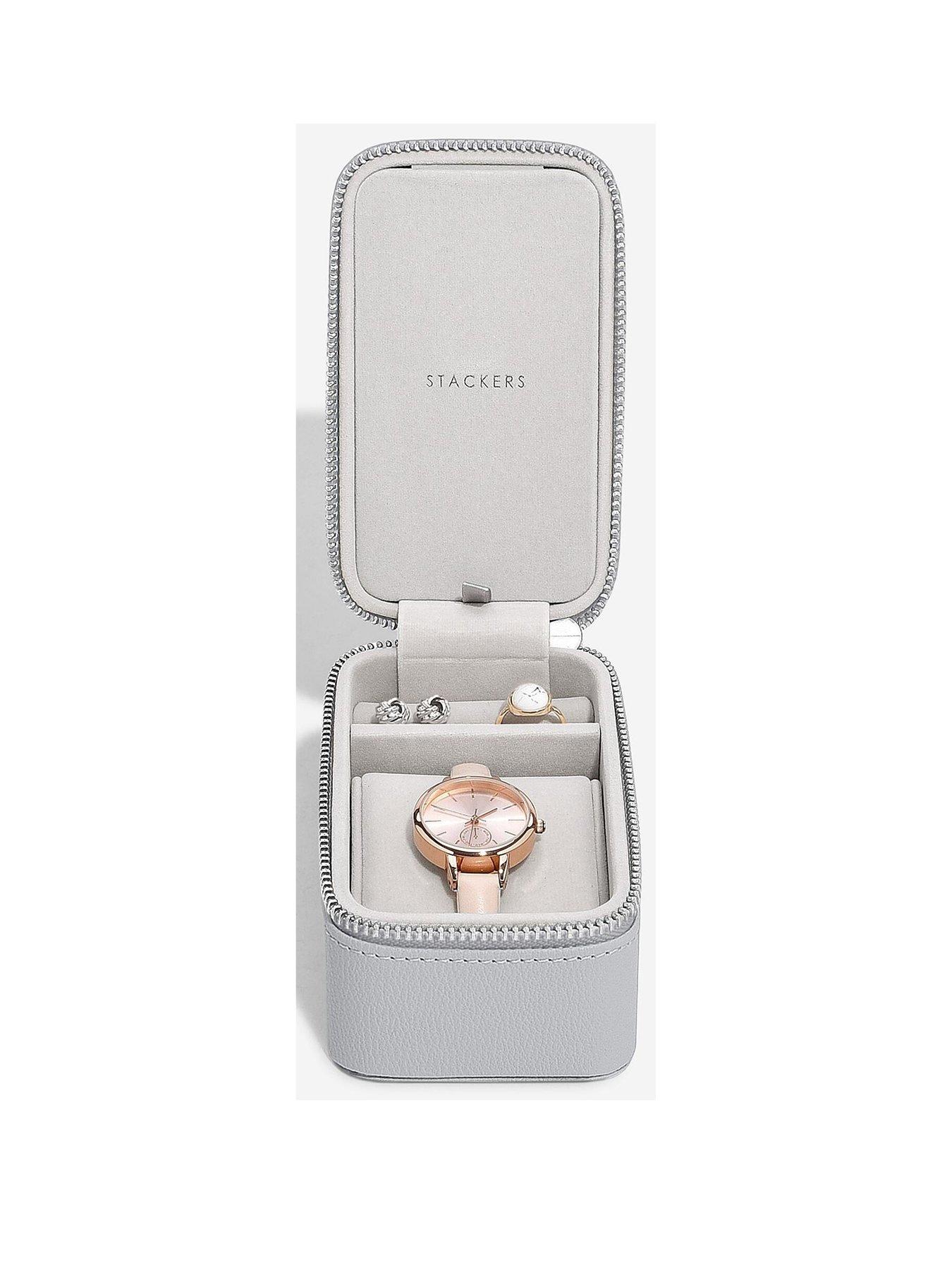 Stackers Pebble Grey Jewellery & Watch Box
