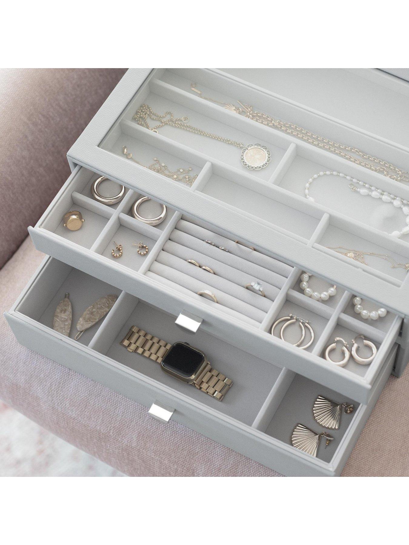 stackers-pebble-grey-supersize-jewellery-box-set-of-2-with-drawersback
