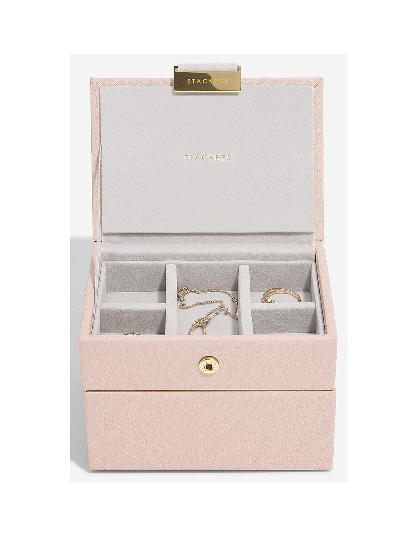 Image of Stackers Blush Pink Micro Jewellery Box