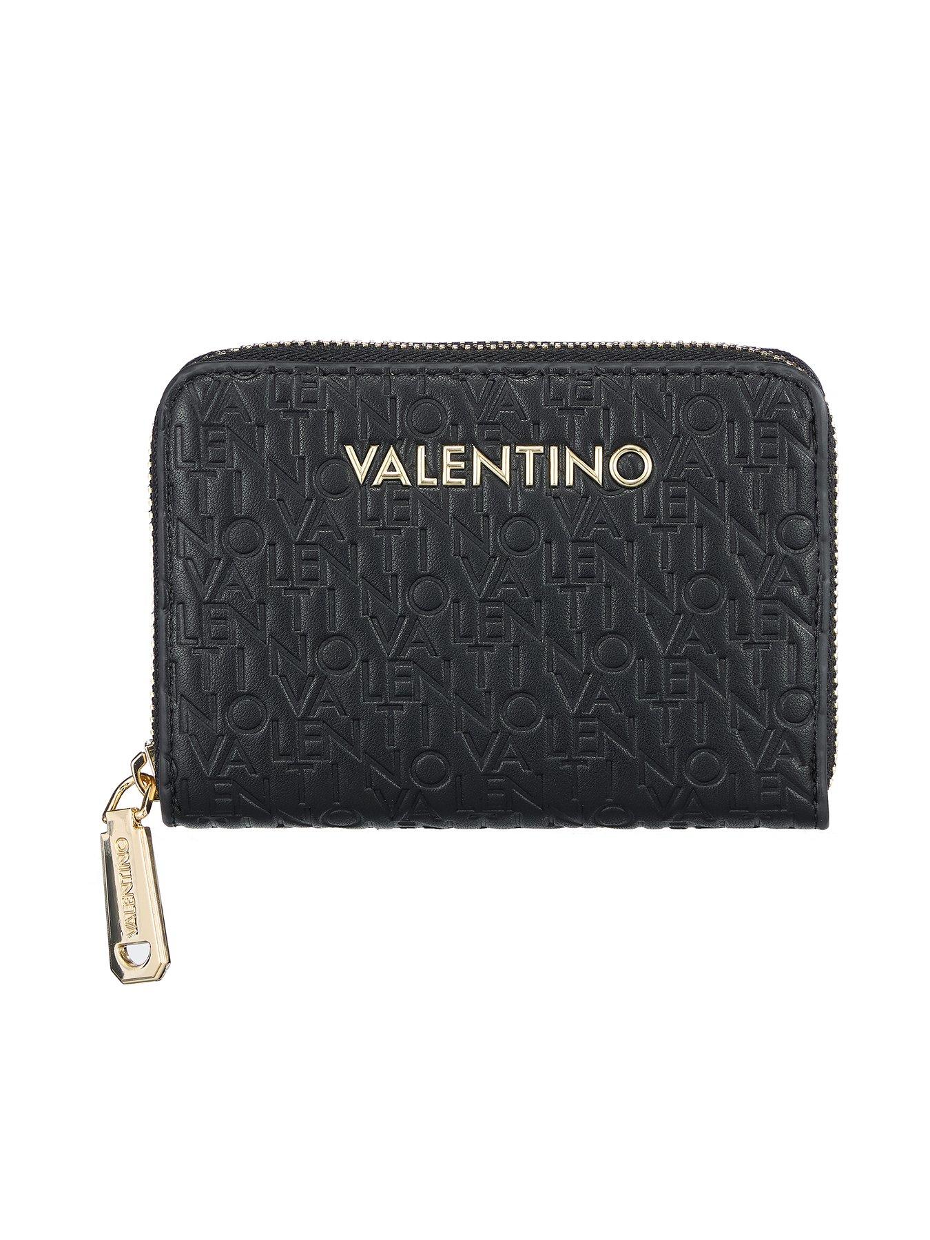 Image 1 of 4 of Valentino Falak Re Zip Around Wallet - Black