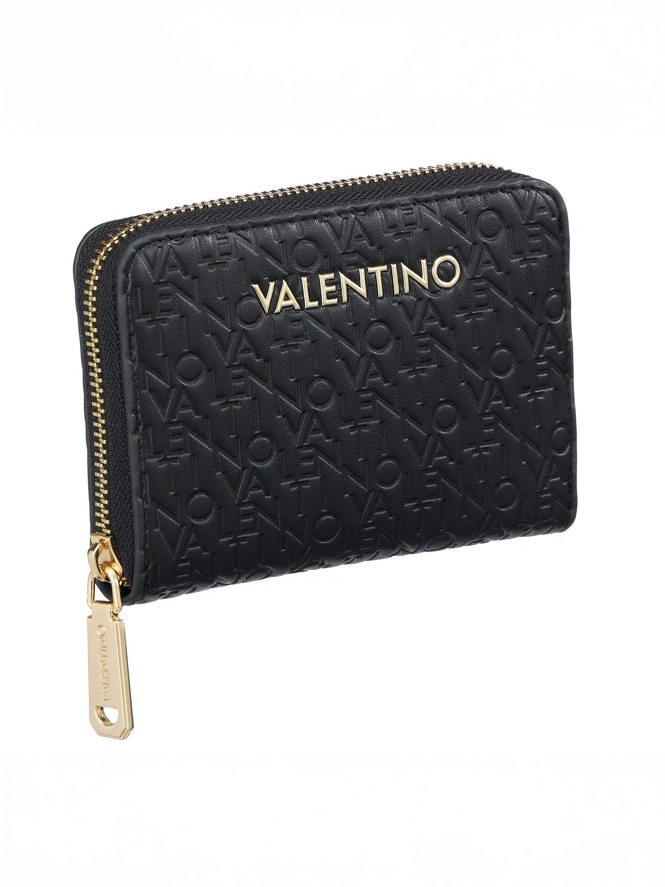 Image 3 of 4 of Valentino Falak Re Zip Around Wallet - Black