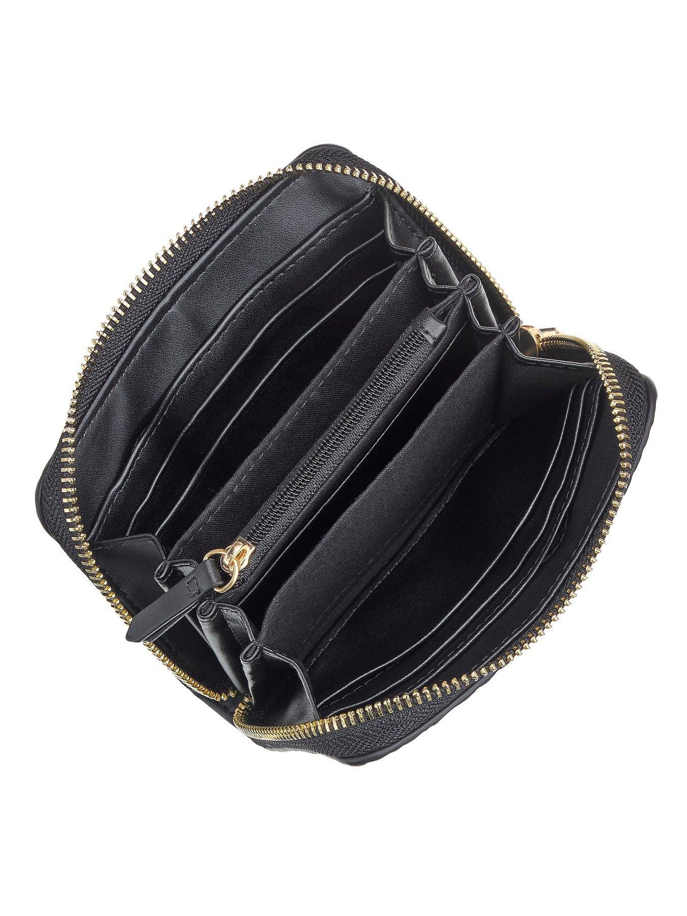 Image 4 of 4 of Valentino Falak Re Zip Around Wallet - Black