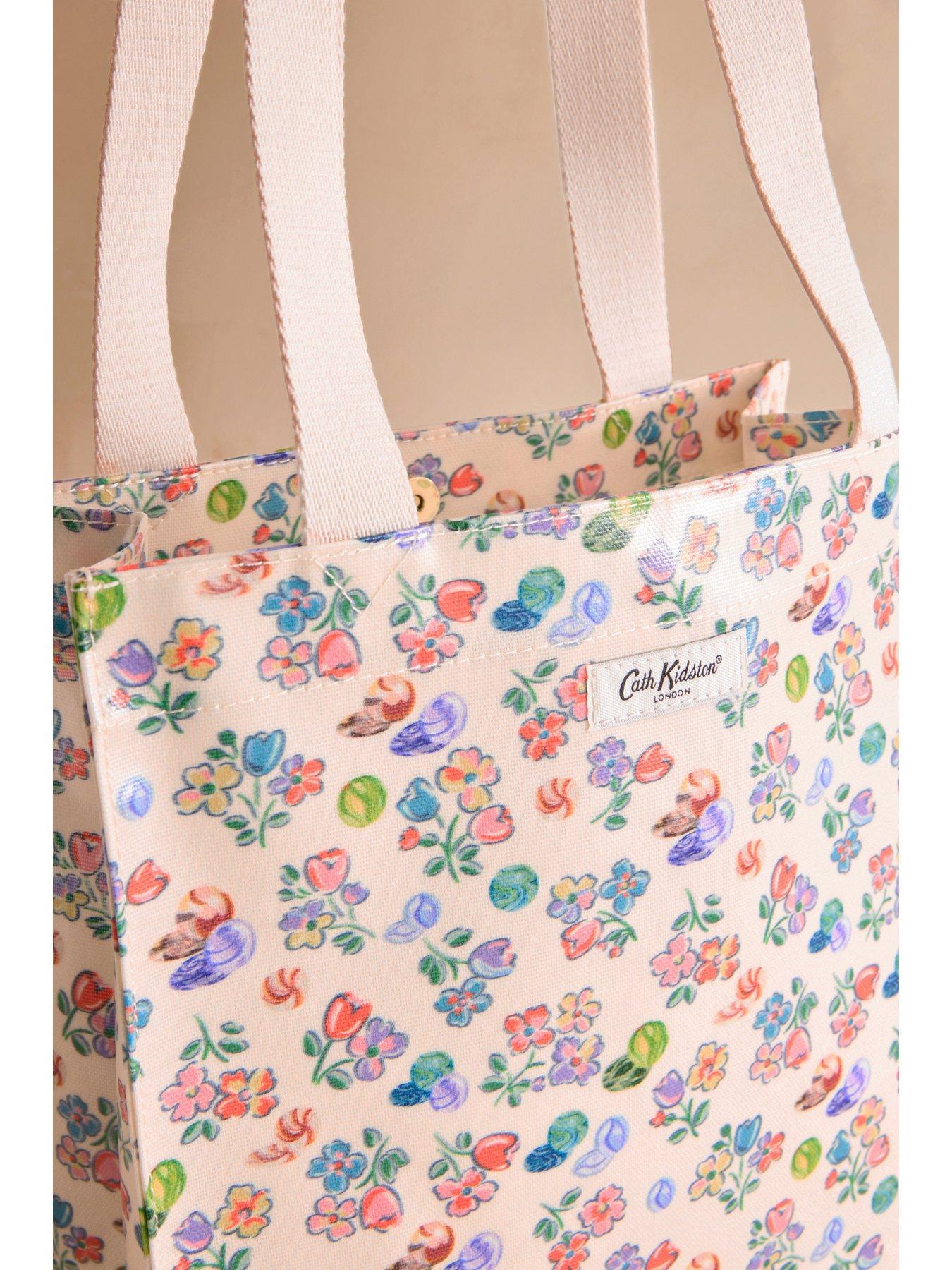Image 3 of 3 of Cath Kidston Marble Print Medium Tote Book Bag - Grey