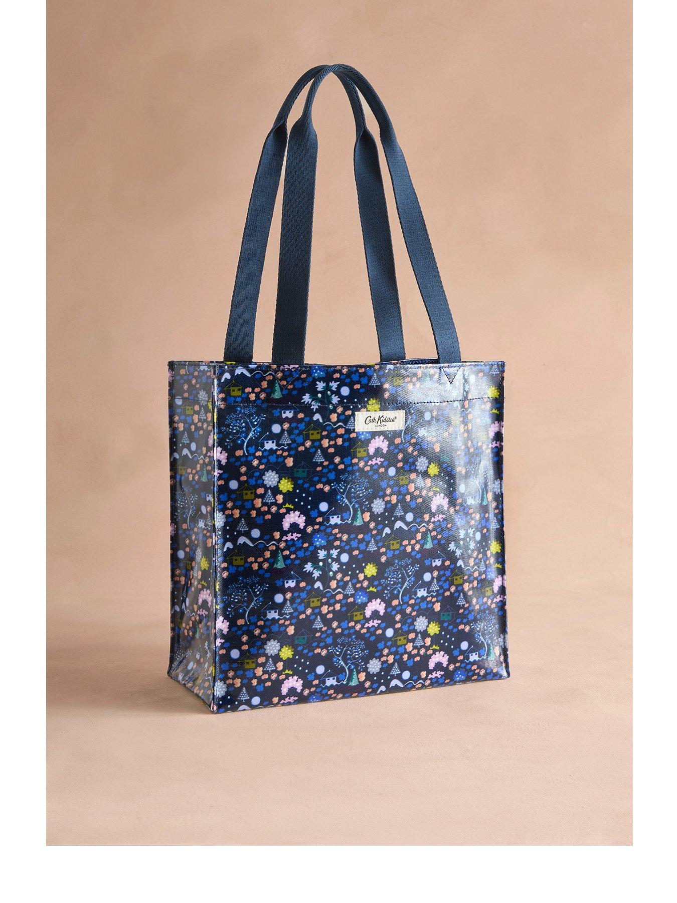 cath-kidston-tiny-town-print-medium-tote-book-bag-navyfront