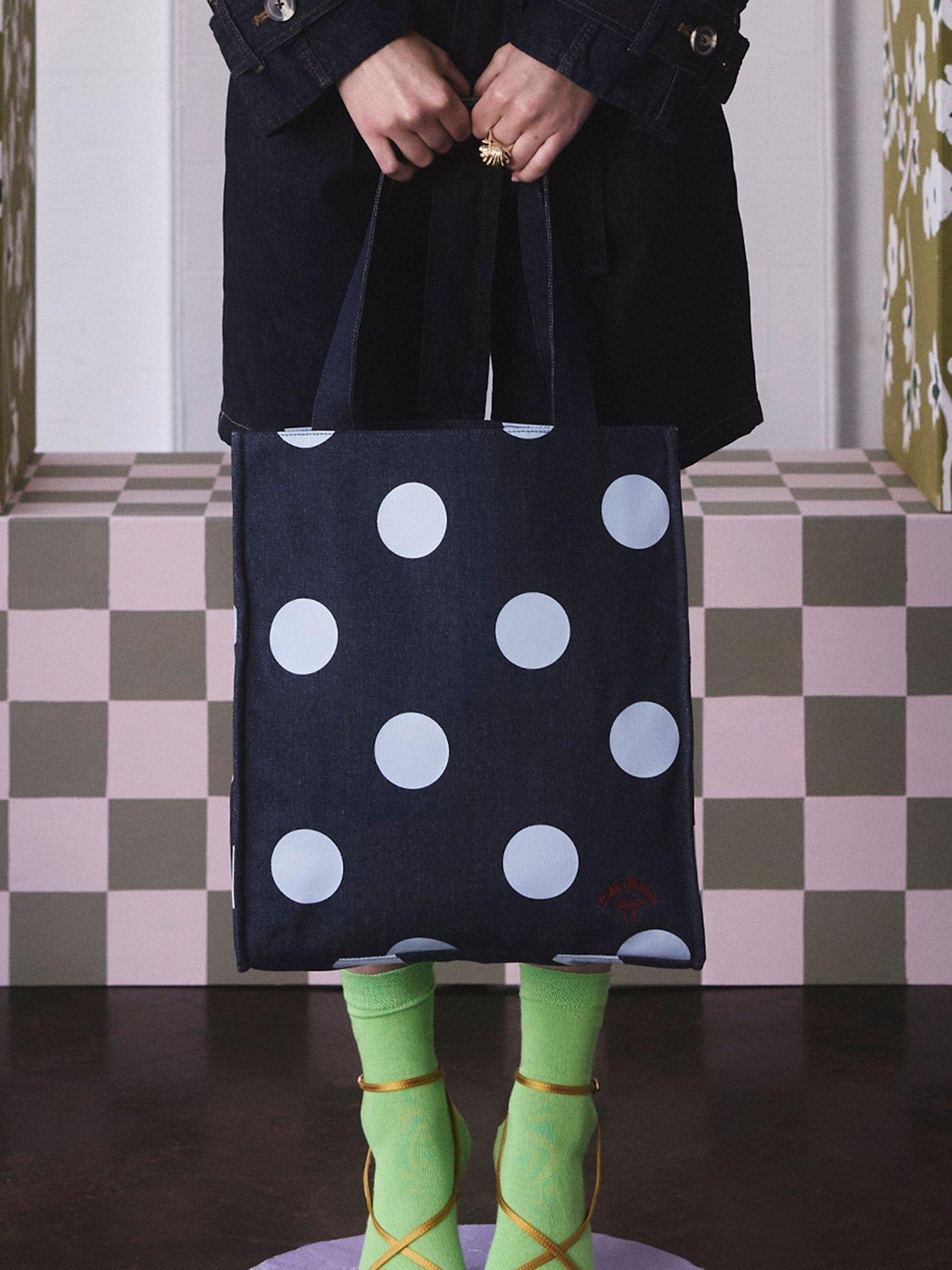 cath-kidston-denim-spot-large-coated-book-bag-bluefront